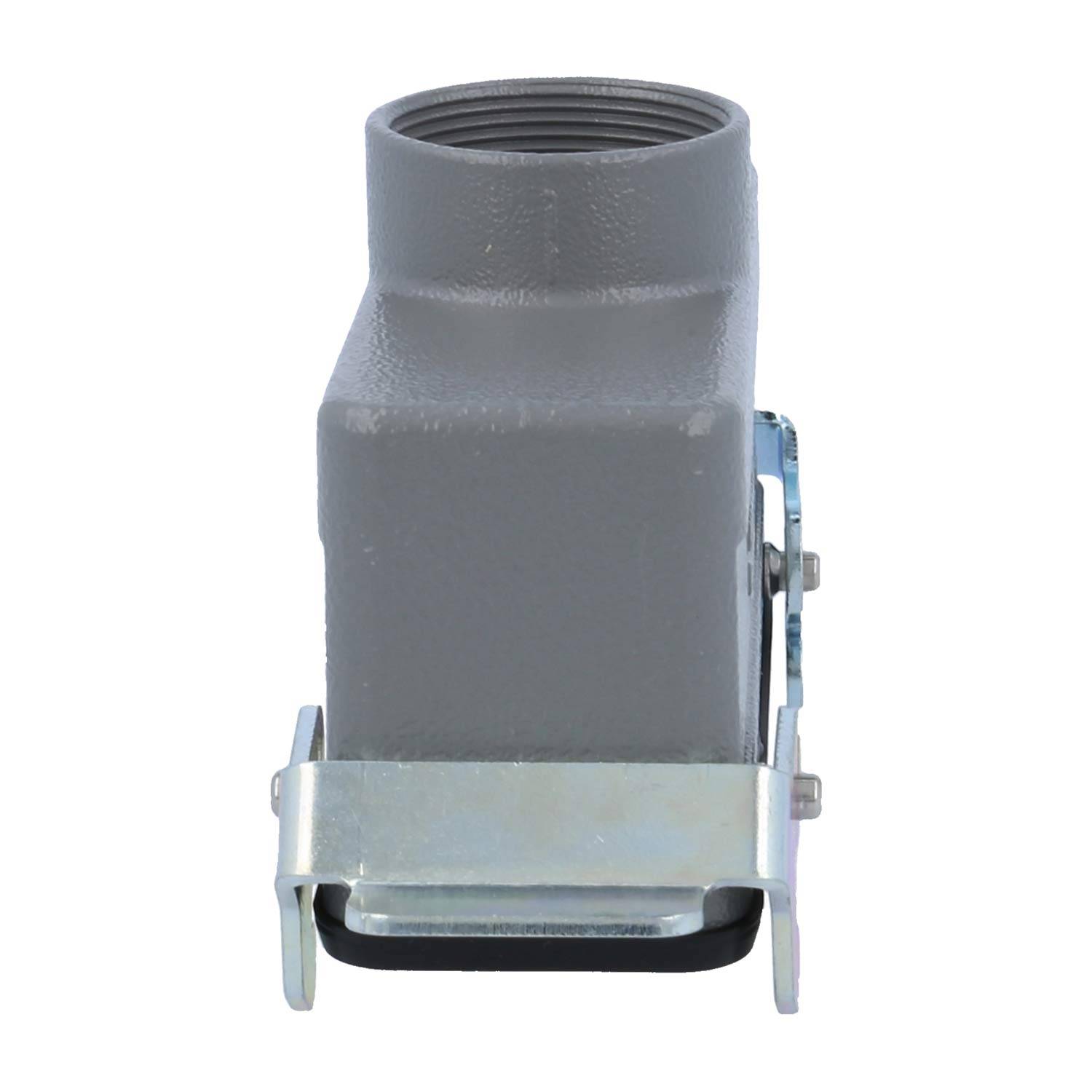 04300241731 HARTING Han 24B Kupplungsgehäuse niedrig, 1xPG29 gerader Kabelabgang, mit 2 Querbügeln Verschraubung PG29