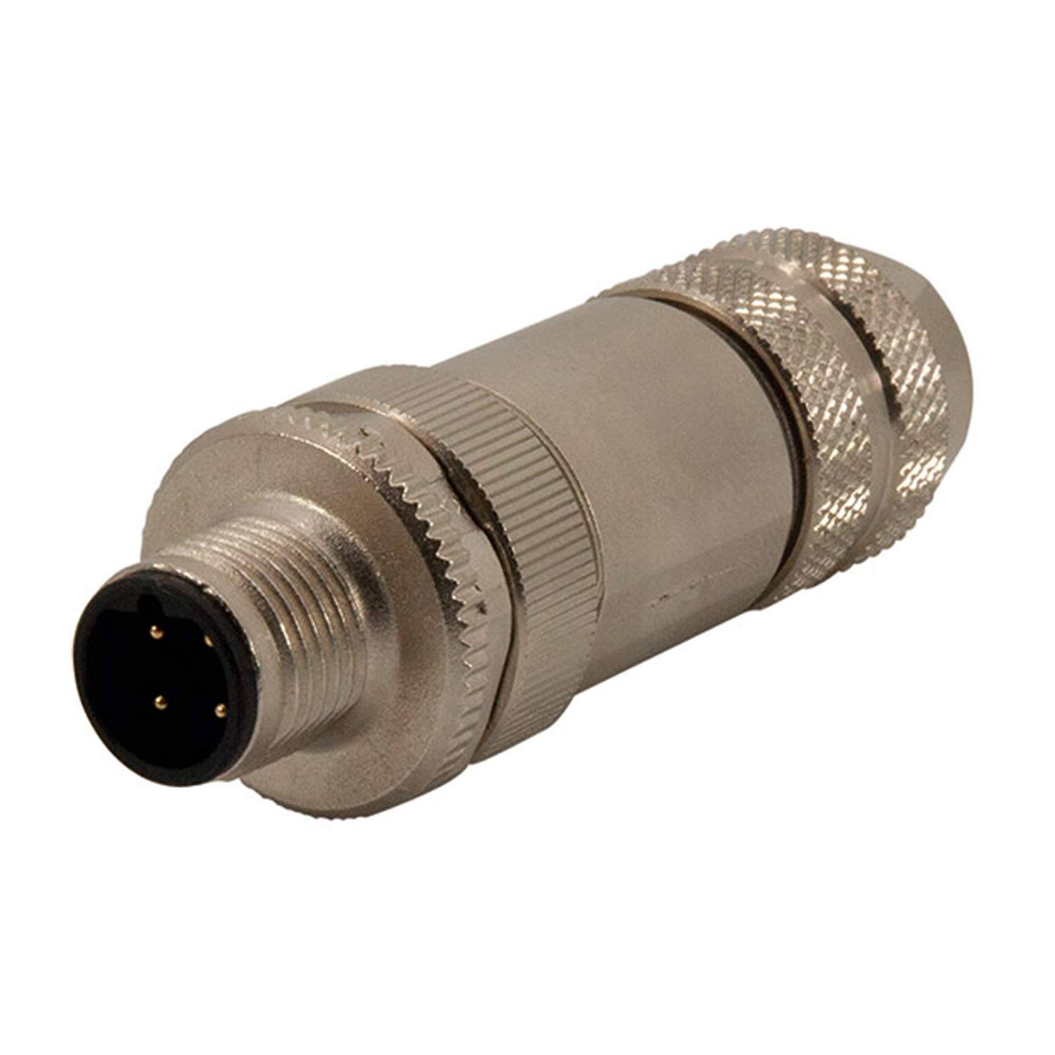 M12 Steckverbinder B-Kodiert Stift gerade, 4-polig, Schraubanschluss 250V, 4A - 1Stück