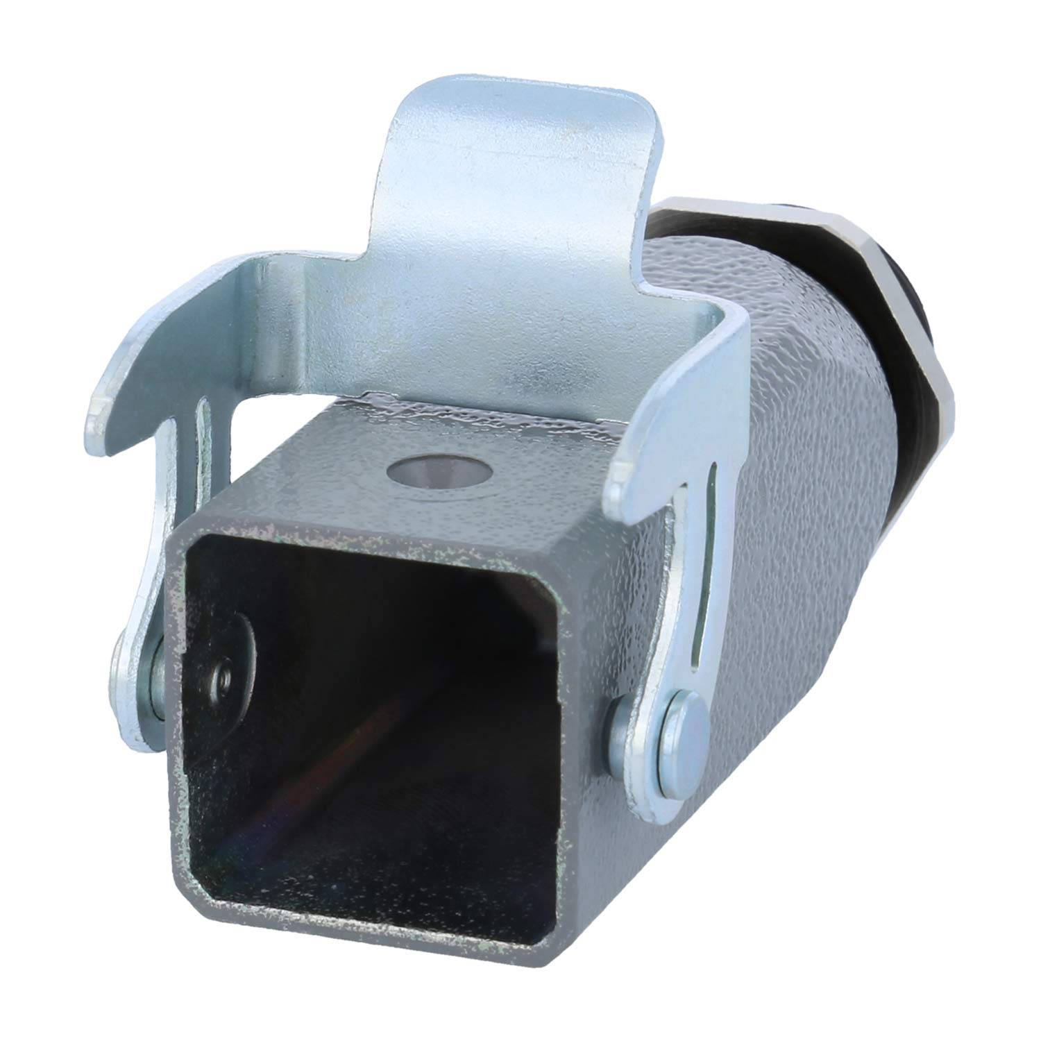 05200030130 HARTING Han 3A Einschraubgehäuse lang, 1xM20 gerader Kabelabgang, mit 1 Bügel 1 Sicherheitsbügel Metall -