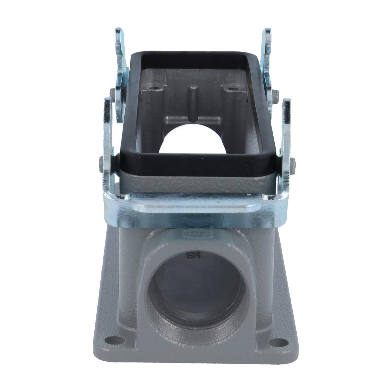 04300241270 HARTING Han 24B Sockelgehäuse niedrig, 2xPG21 seitlicher Kabelabgang, mit 2 Querbügeln Verschraubung PG21