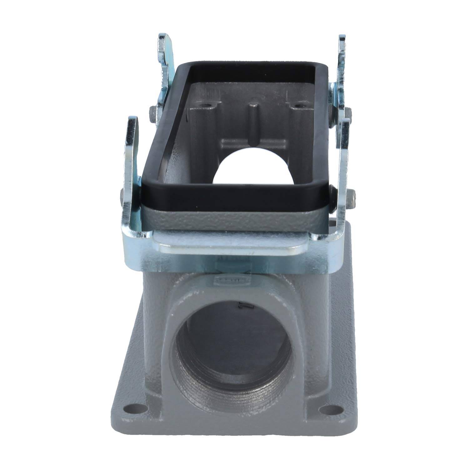 04300241270 HARTING Han 24B Sockelgehäuse niedrig, 2xPG21 seitlicher Kabelabgang, mit 2 Querbügeln Verschraubung PG21