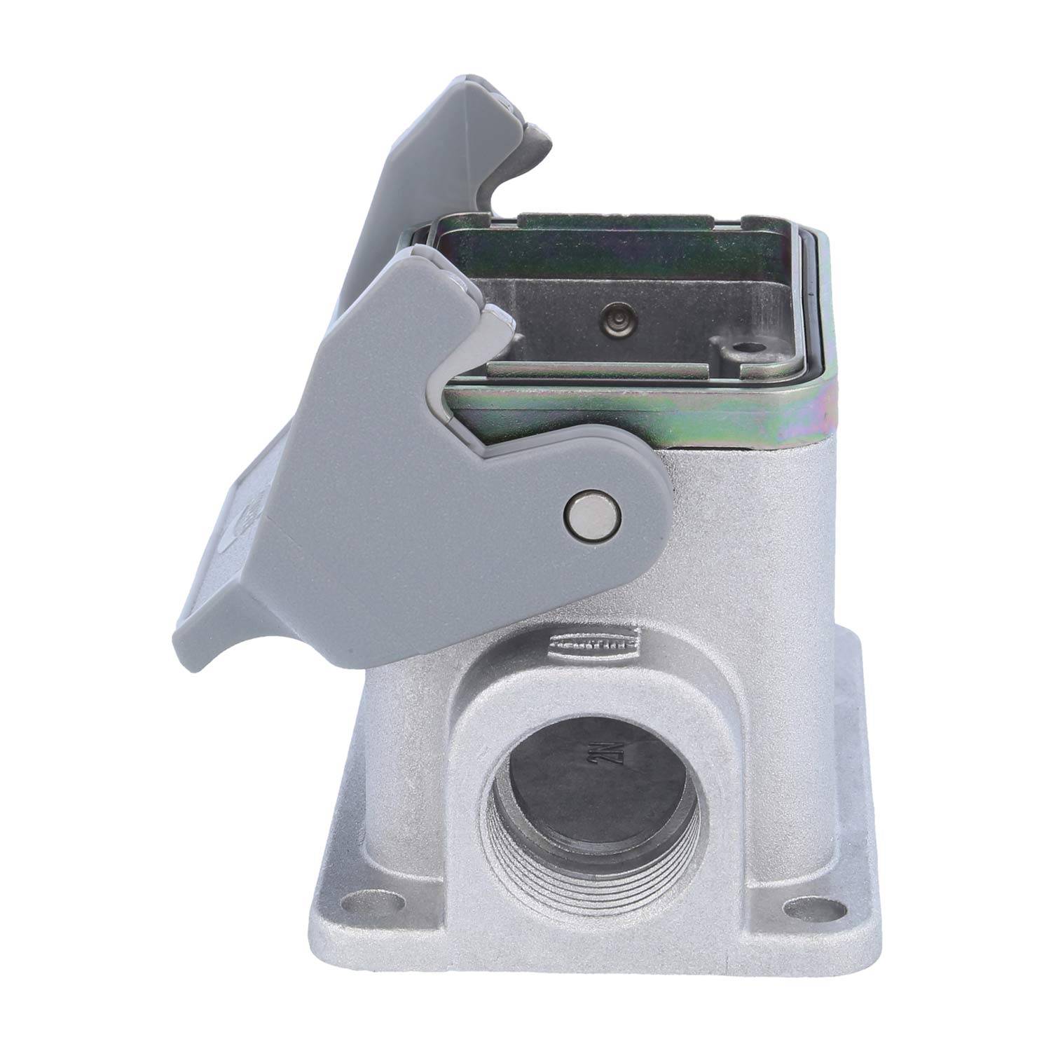 05628061291 HARTING Han 6B EMV Sockelgehäuse niedrig, 1xM20 seitlicher Kabelabgang, mit 1 Längsbügel EMV-Verschraubung