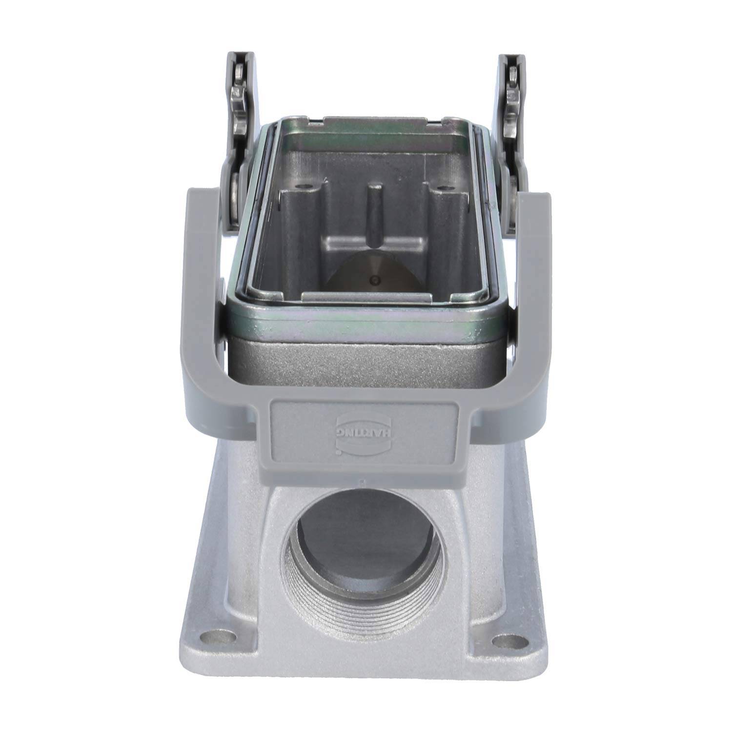 05628241270 HARTING Han 24B EMV Sockelgehäuse niedrig, 1xM25 seitlicher Kabelabgang, mit 2 Querbügeln EMV-Verschraubung