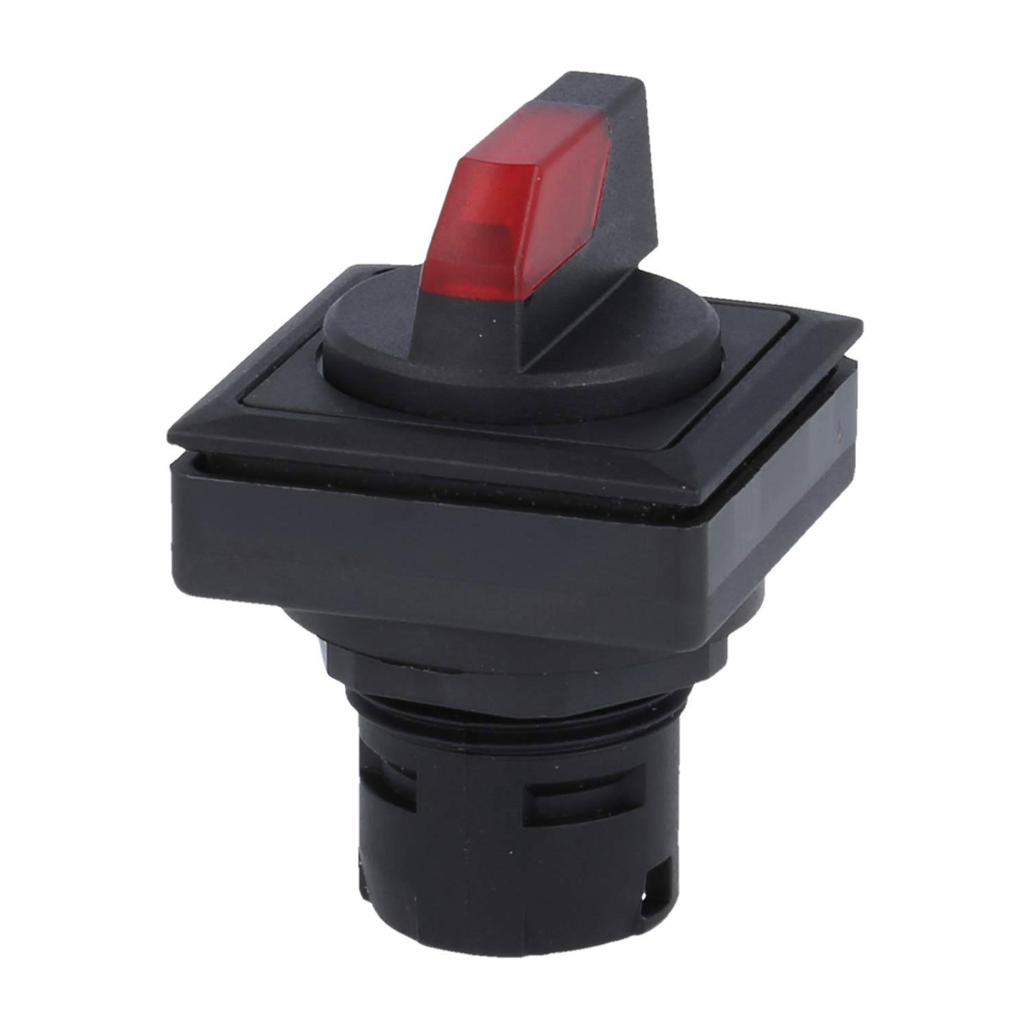 OKJWBL_RT Georg Schlegel Leucht-Wahlschalter rastend beleuchtbar, quadratisch, OKTRON-JUWEL Beleuchtbar: Ja