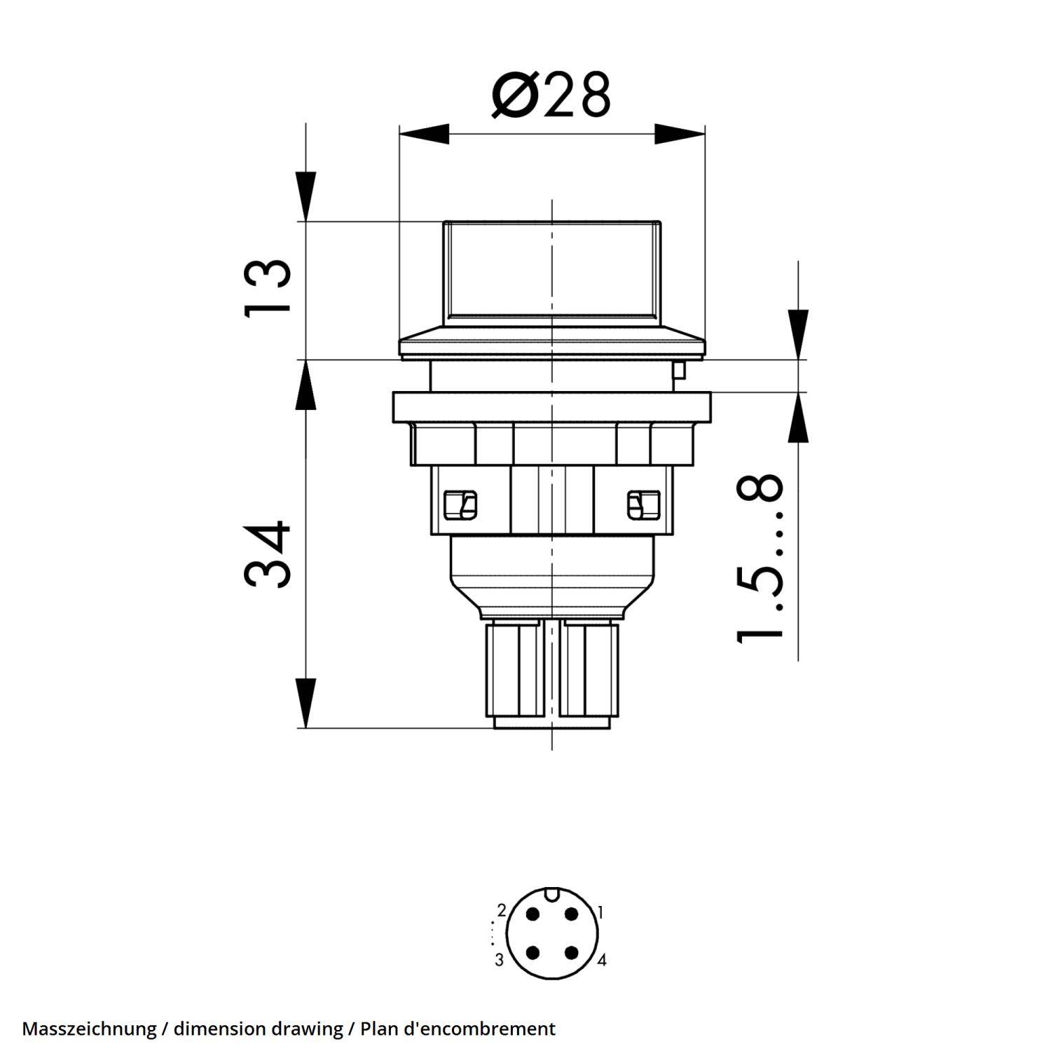 T22RRGM Georg Schlegel Tasterkappe, flach gedeckt Farbe silber Ausführung für unbeschriftete Tasten, nicht beleuchtbar