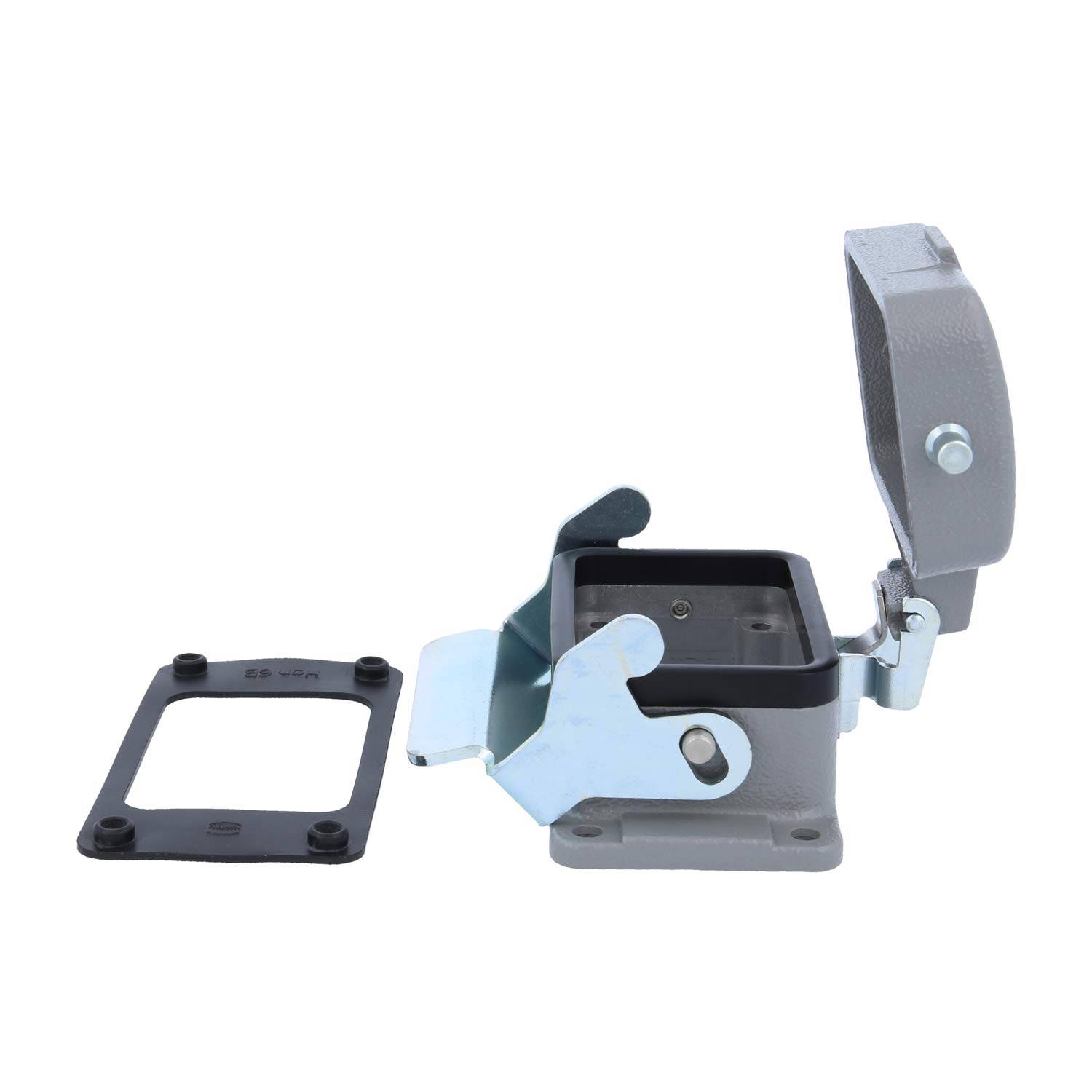 04300060318 HARTING Han 6B Anbaugehäuse mit 1 Längsbügel mit Schutzkappe Metall - 1Stück