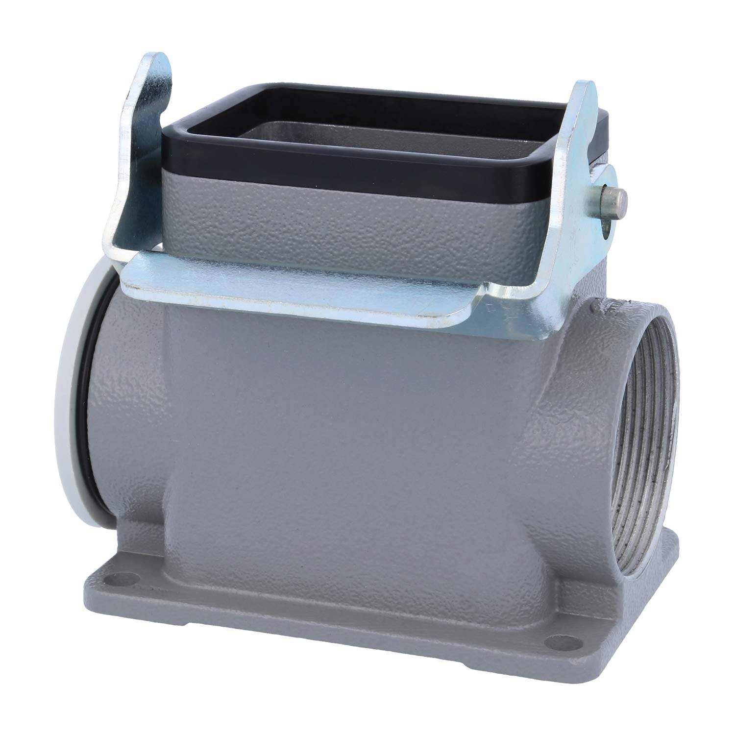 04300060271 HARTING Han 6B Sockelgehäuse hoch, 1xM40 seitlicher Kabelabgang, mit 1 Längsbügel Verschraubung M40