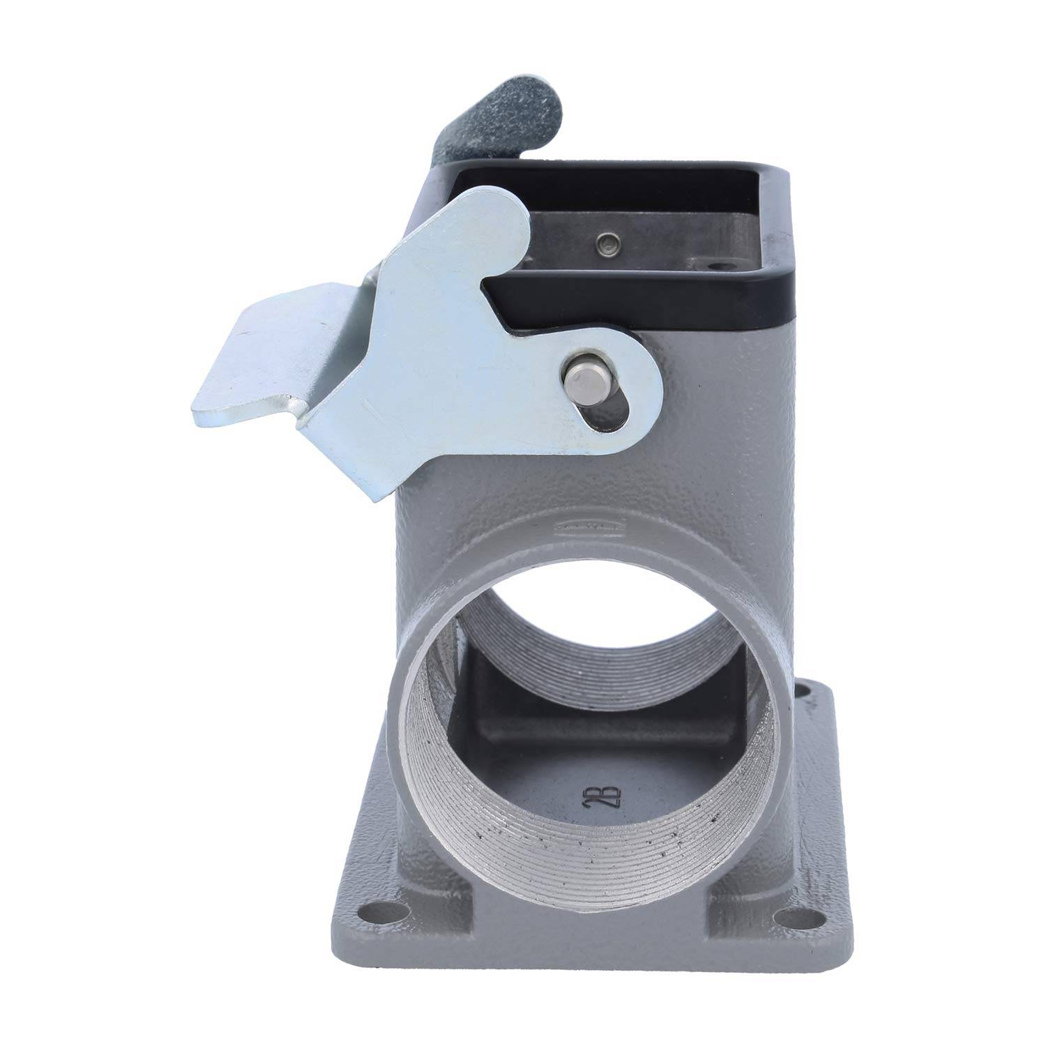 04300060267 HARTING Han 6B Sockelgehäuse hoch, 2xM40 seitlicher Kabelabgang, mit 1 Längsbügel Verschraubung M40