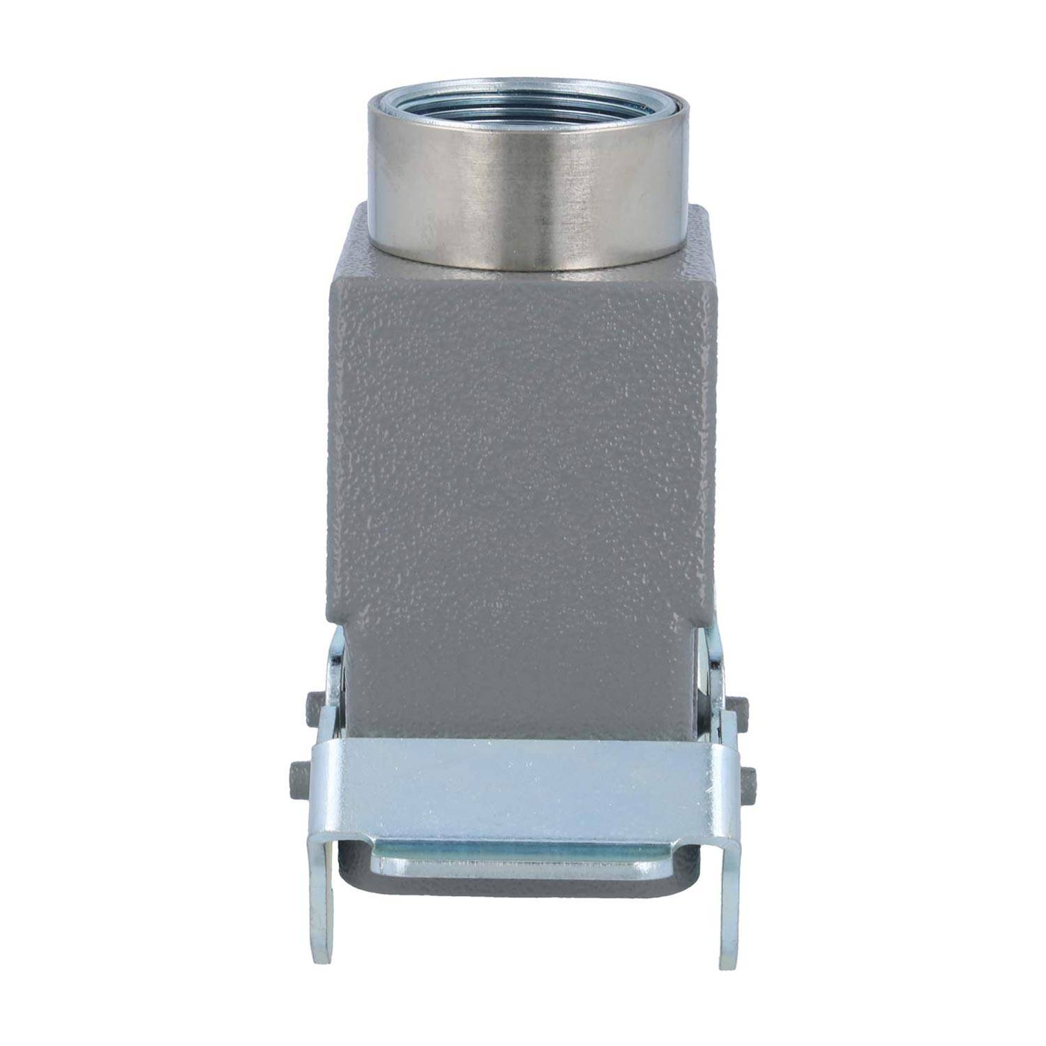 04301100465 HARTING Han 10B Tüllengehäuse hoch, 1xM32 gerader Kabelabgang, mit 2 Querbügeln Verschraubung M32