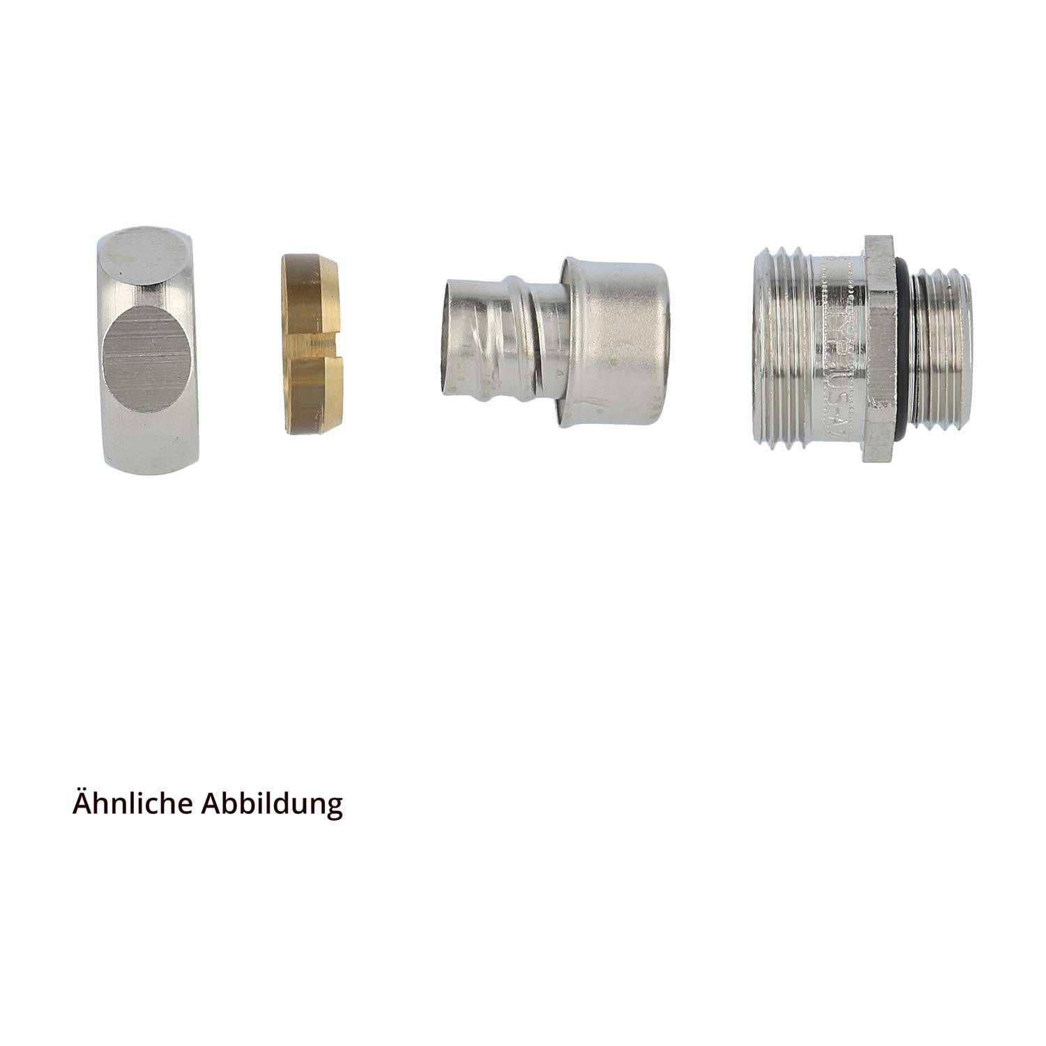 US-M Metallverschraubung gerade Gewinde M12x1,5 für Schlauch-Außendurchmesser 14,0mm für Schlauch-Innendurchmesser