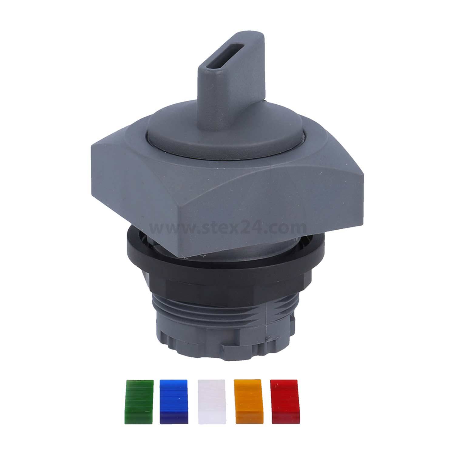 QRWBL Georg Schlegel Leucht-Wahlschalter rastend beleuchtbar, quadratisch, QUARTEX-R Beleuchtbar: Ja Beschriftbar: Nein