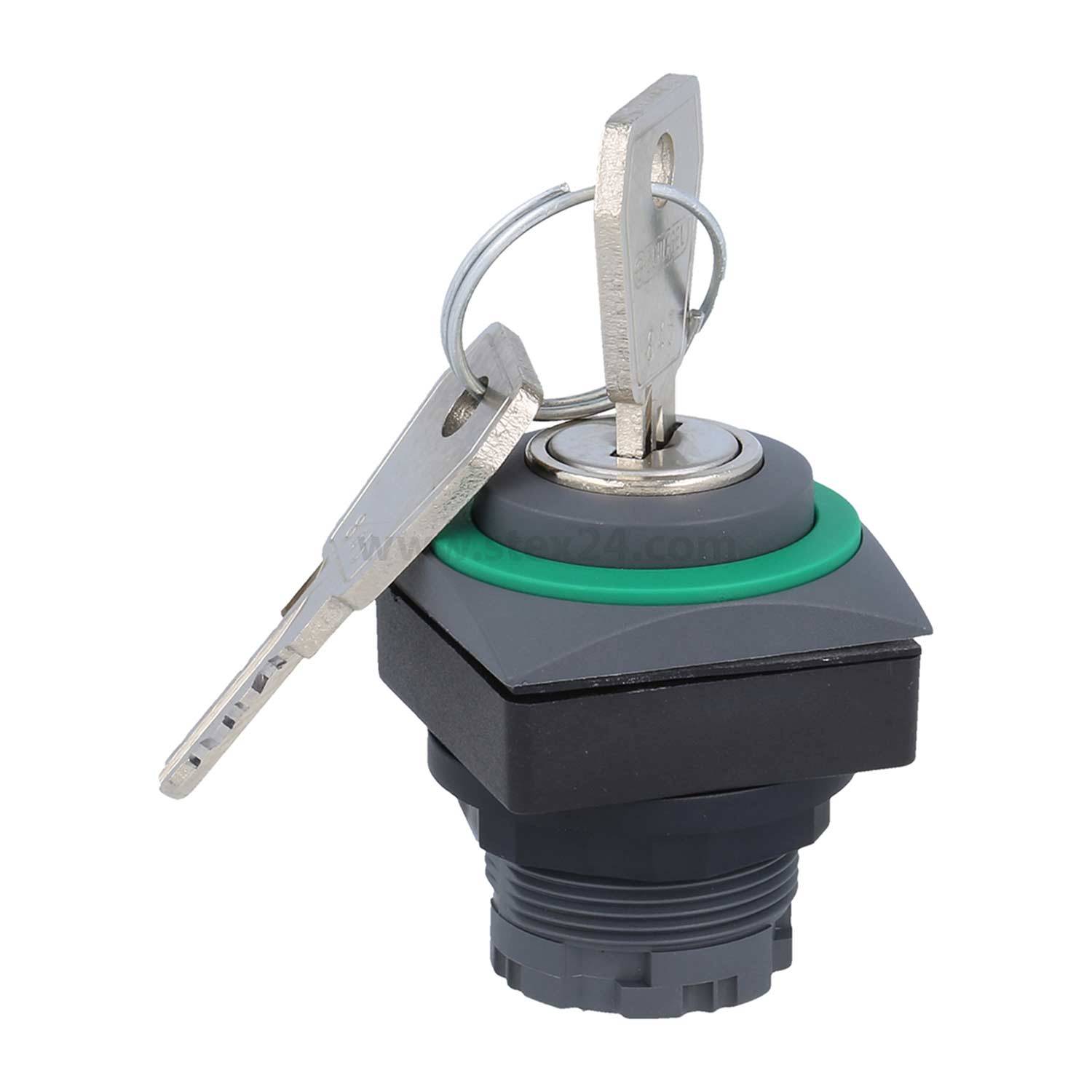 QRJSSA14EGN Georg Schlegel Schlüsseltaste rastend quadratisch, QUARTEX-R-JUWEL Beleuchtbar: Nein Beschriftbar: Nein -