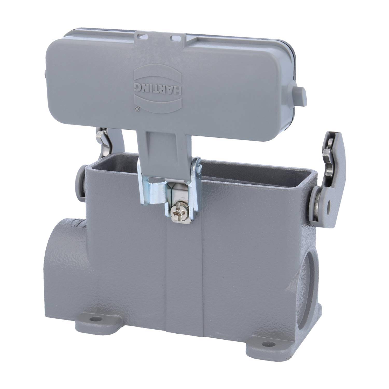 05200160264 HARTING Han 16A Sockelgehäuse hoch, 1xM25 seitlicher Kabelabgang, mit 1 Längsbügel mit Schutzkappe