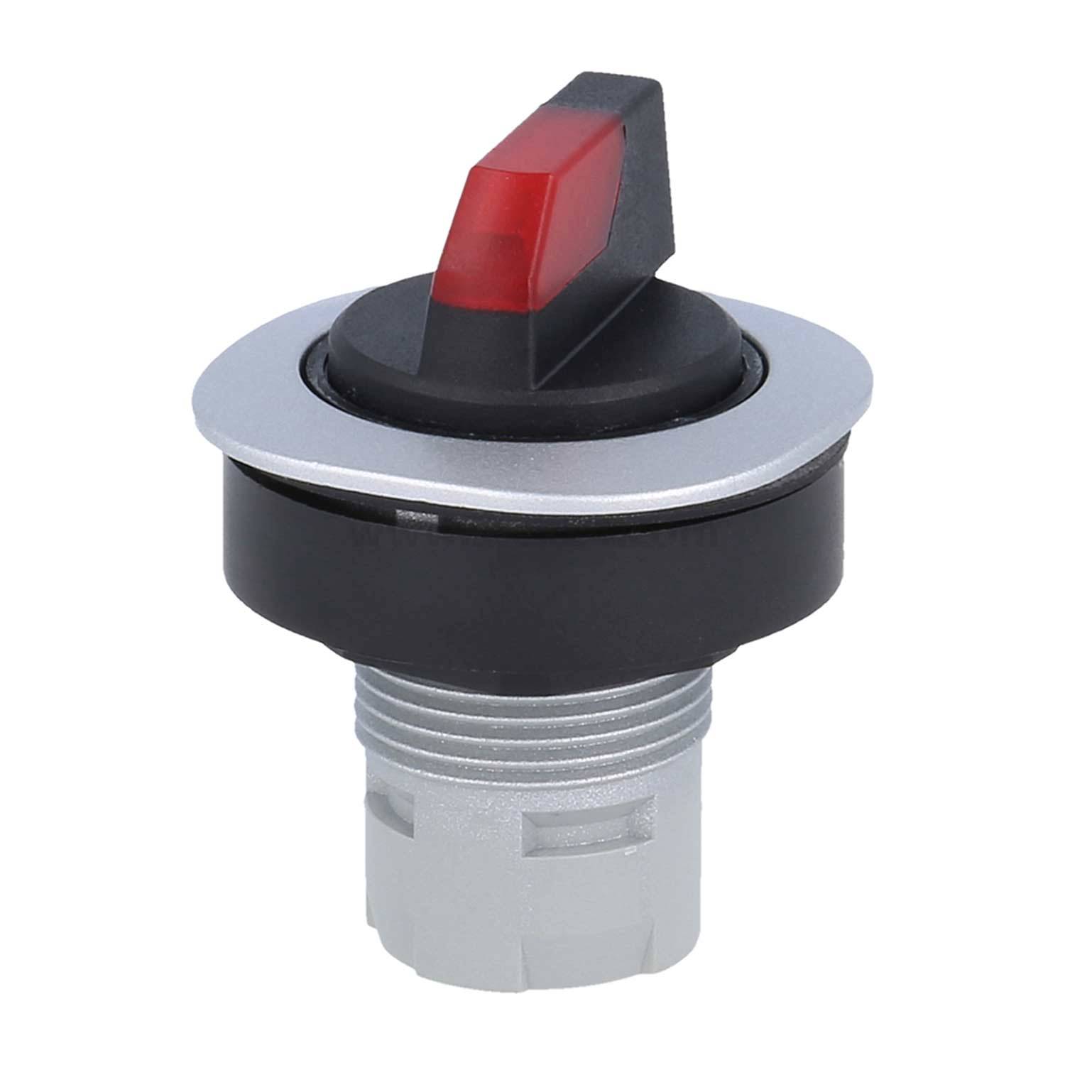 RQJWCL_RT Georg Schlegel Leucht-Wahlschalter links rastend, rechts tastend beleuchtbar, abgerundetes Quadrat,