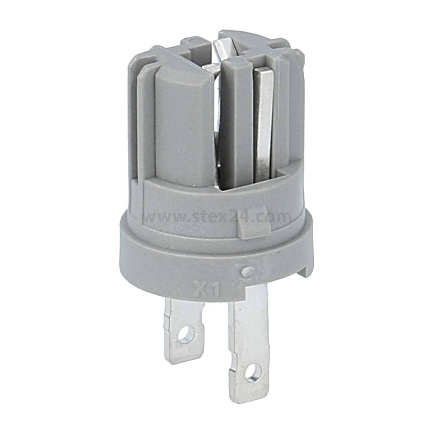 L4 Georg Schlegel Lampenfassung W2x4,6d Baureihe Kontaktgeber BT, BF, beleuchtbar Flachstecker 2,8mm x 0,8mm - 1Stück