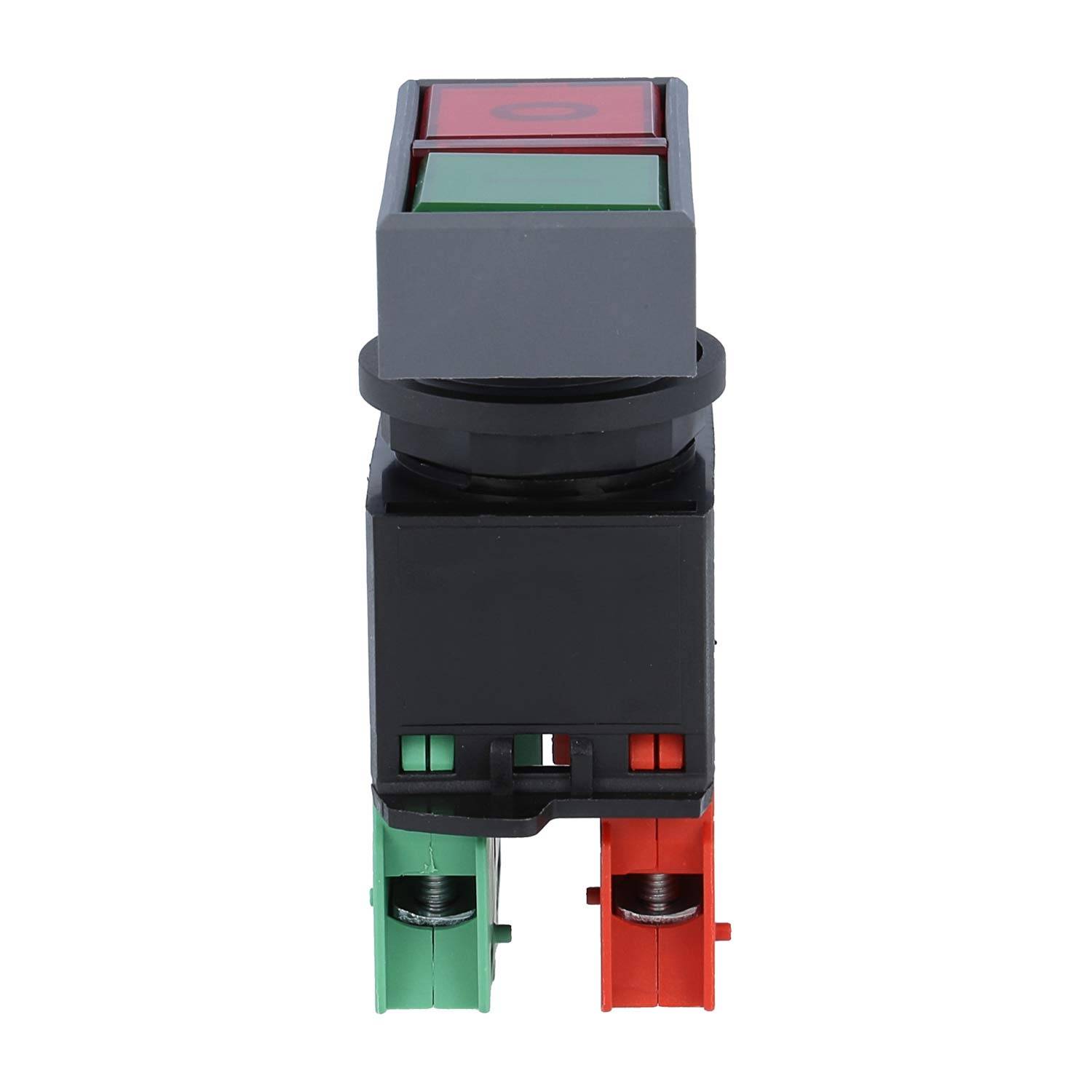 LDT Georg Schlegel Doppeldrucktaster, 1Ö + 1S rechteckig, QUARTEX-R Schraubanschluss, Querschnitt 2,5mm² - 1Stück
