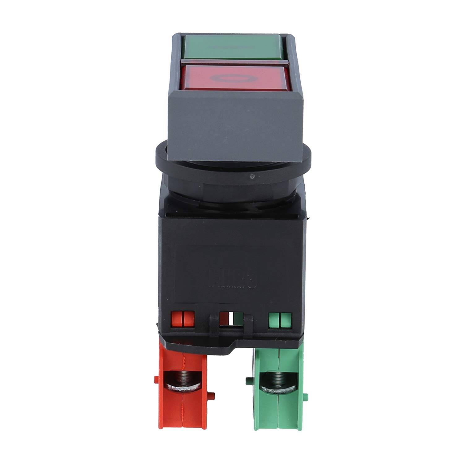 LDT Georg Schlegel Doppeldrucktaster, 1Ö + 1S rechteckig, QUARTEX-R Schraubanschluss, Querschnitt 2,5mm² - 1Stück