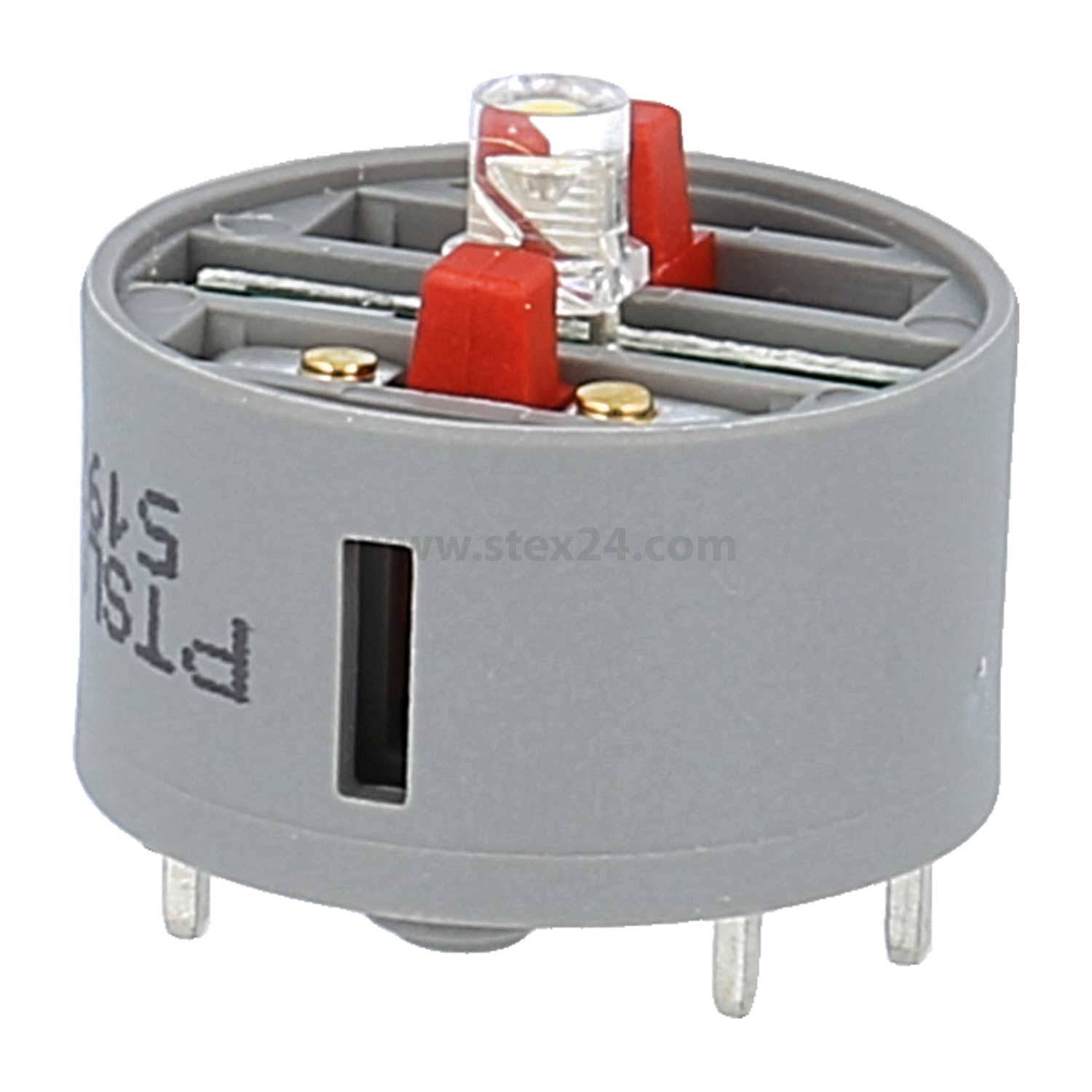 PTSLO_AU Georg Schlegel Leucht-Tastkontaktgeber, 1Ö Kontaktgeber PT, beleuchtbar Printanschluss - 1Stück