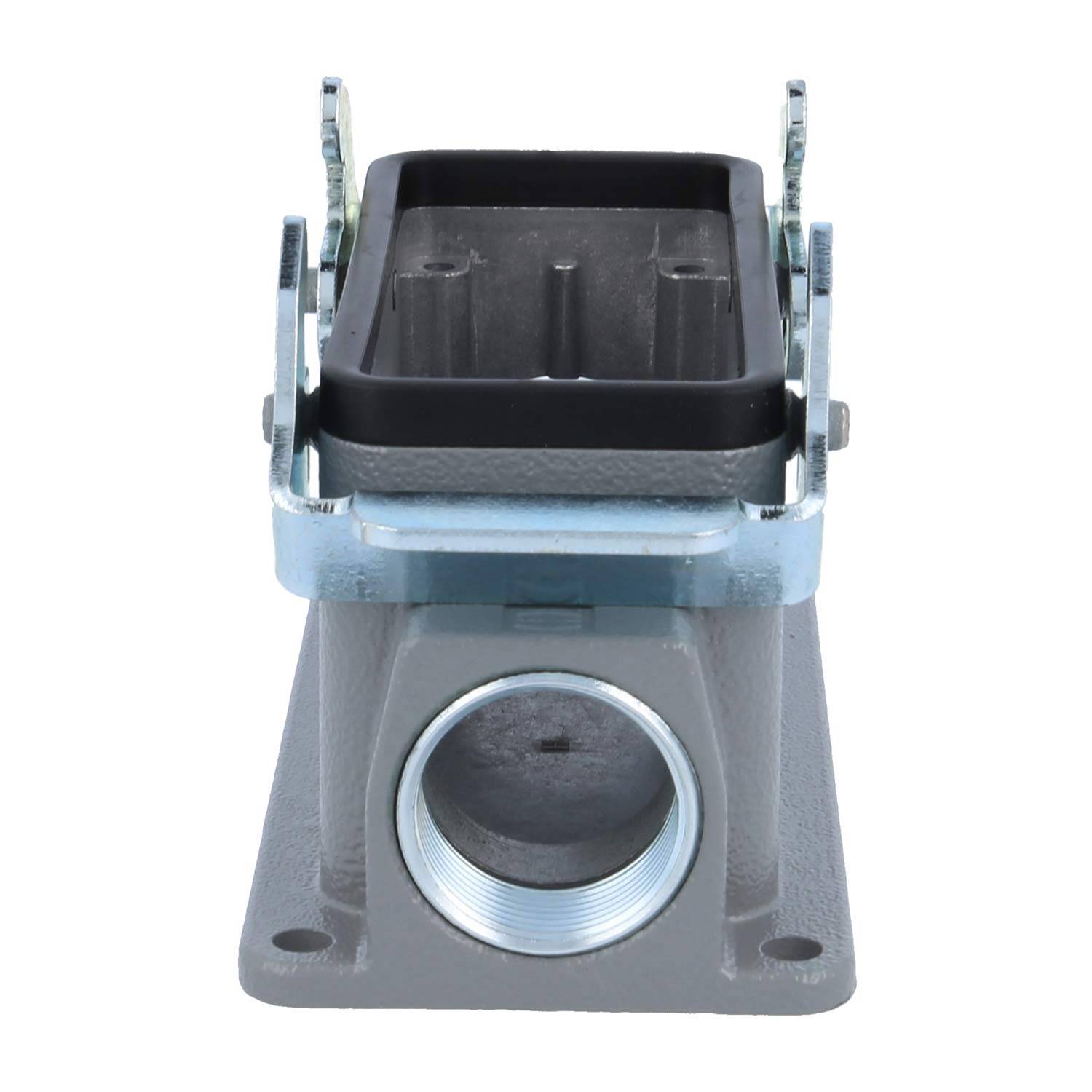 04300161267 HARTING Han 16B Sockelgehäuse niedrig, 2xM25 seitlicher Kabelabgang, mit 2 Querbügeln Verschraubung M25