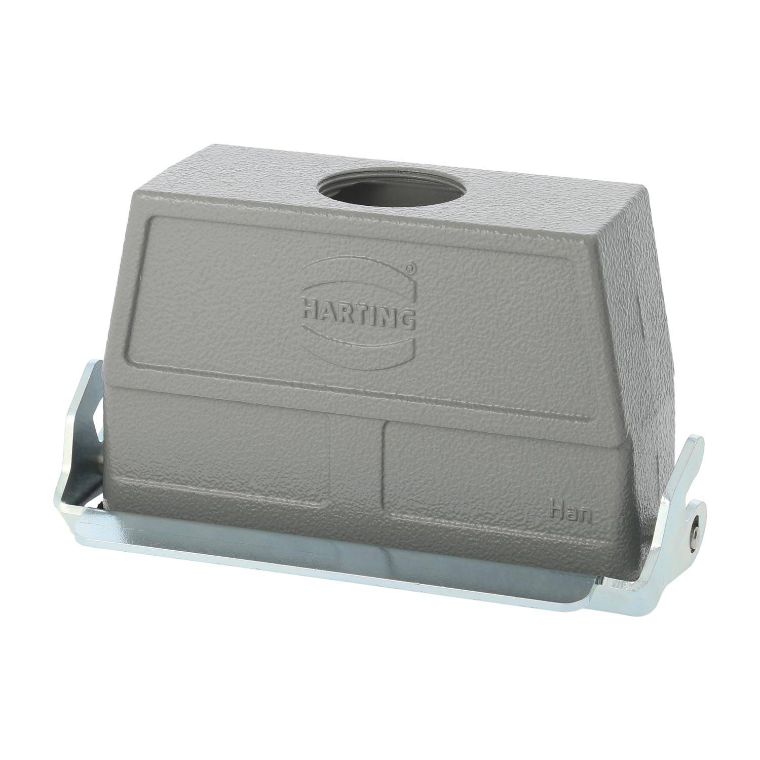 04300240764 HARTING Han 24B Kupplungsgehäuse hoch, 1xM25 gerader Kabelabgang, mit 1 Längsbügel Verschraubung M25