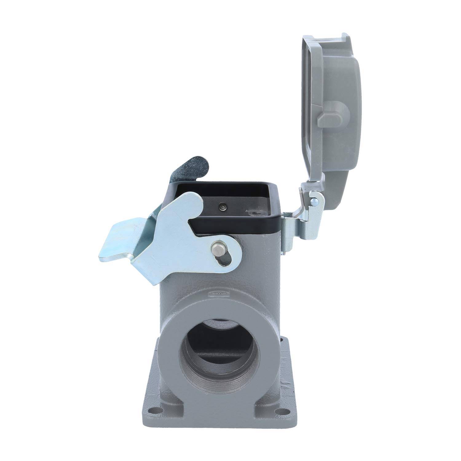 04300060297 HARTING Han 6B Sockelgehäuse hoch, 2xPG21 seitlicher Kabelabgang, mit 1 Längsbügel mit Schutzkappe