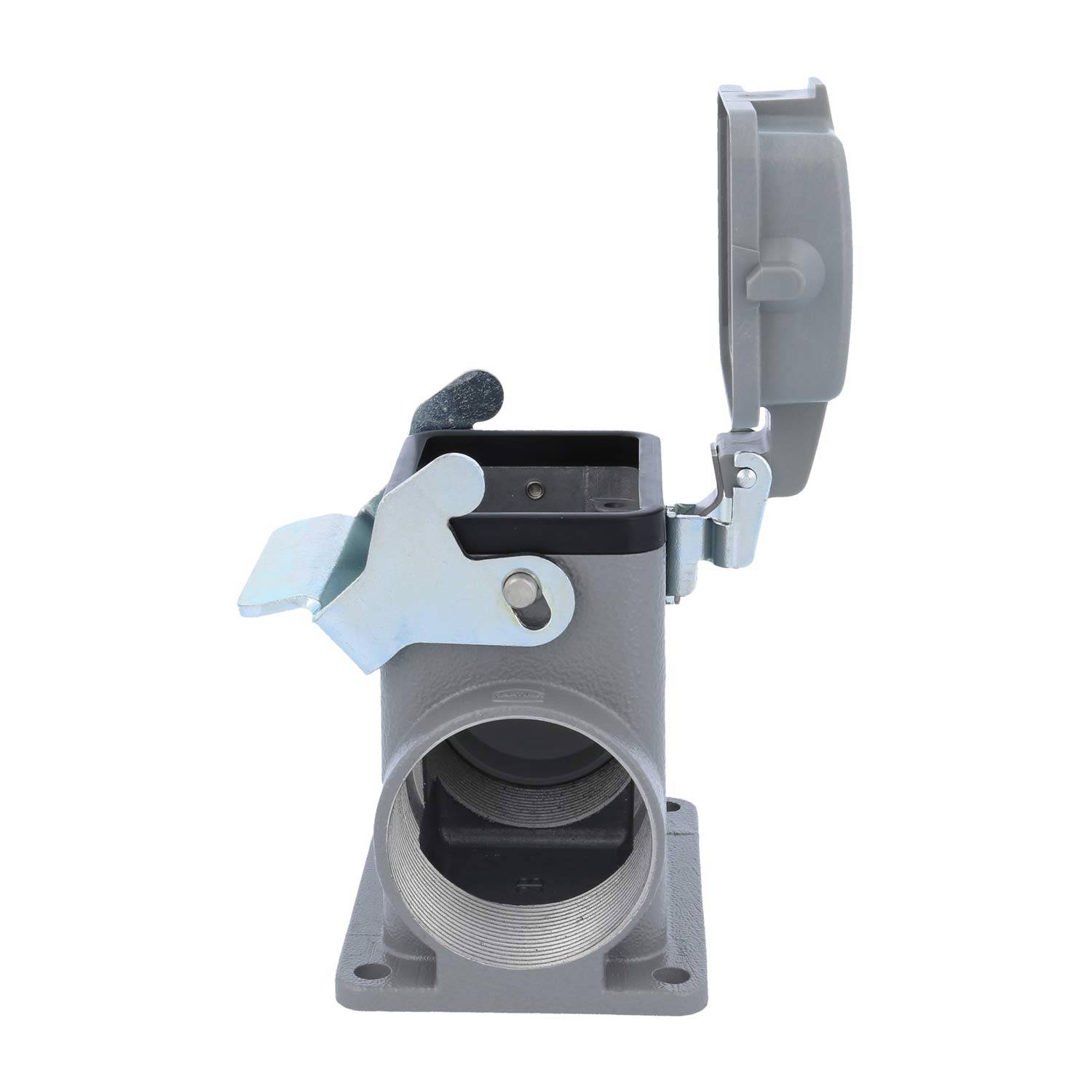 04300060274 HARTING Han 6B Sockelgehäuse hoch, 1xM40 seitlicher Kabelabgang, mit 1 Längsbügel mit Schutzkappe