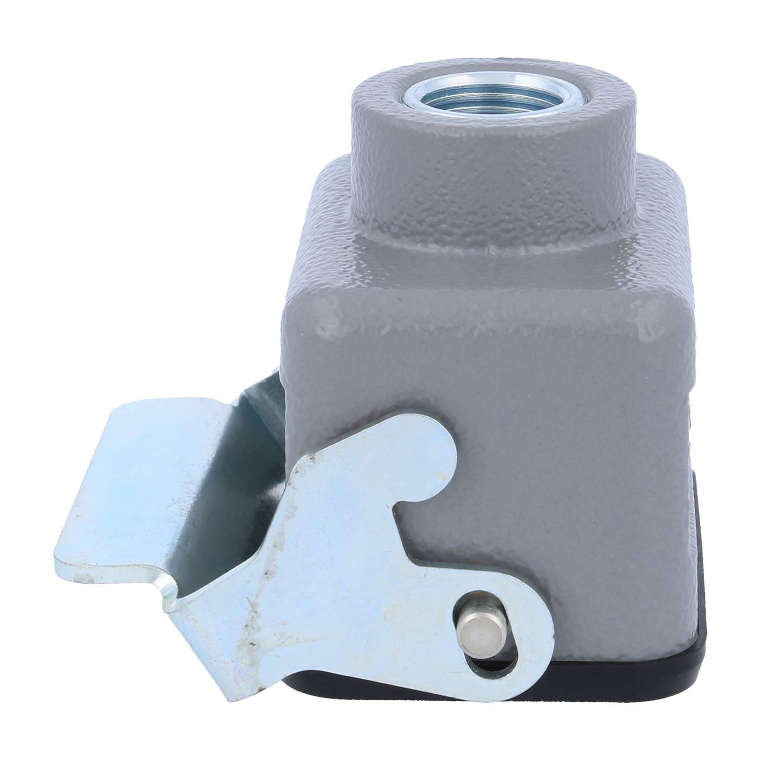 04300061761 HARTING Han 6B Kupplungsgehäuse niedrig, 1xM16 gerader Kabelabgang, mit 1 Längsbügel Verschraubung M16