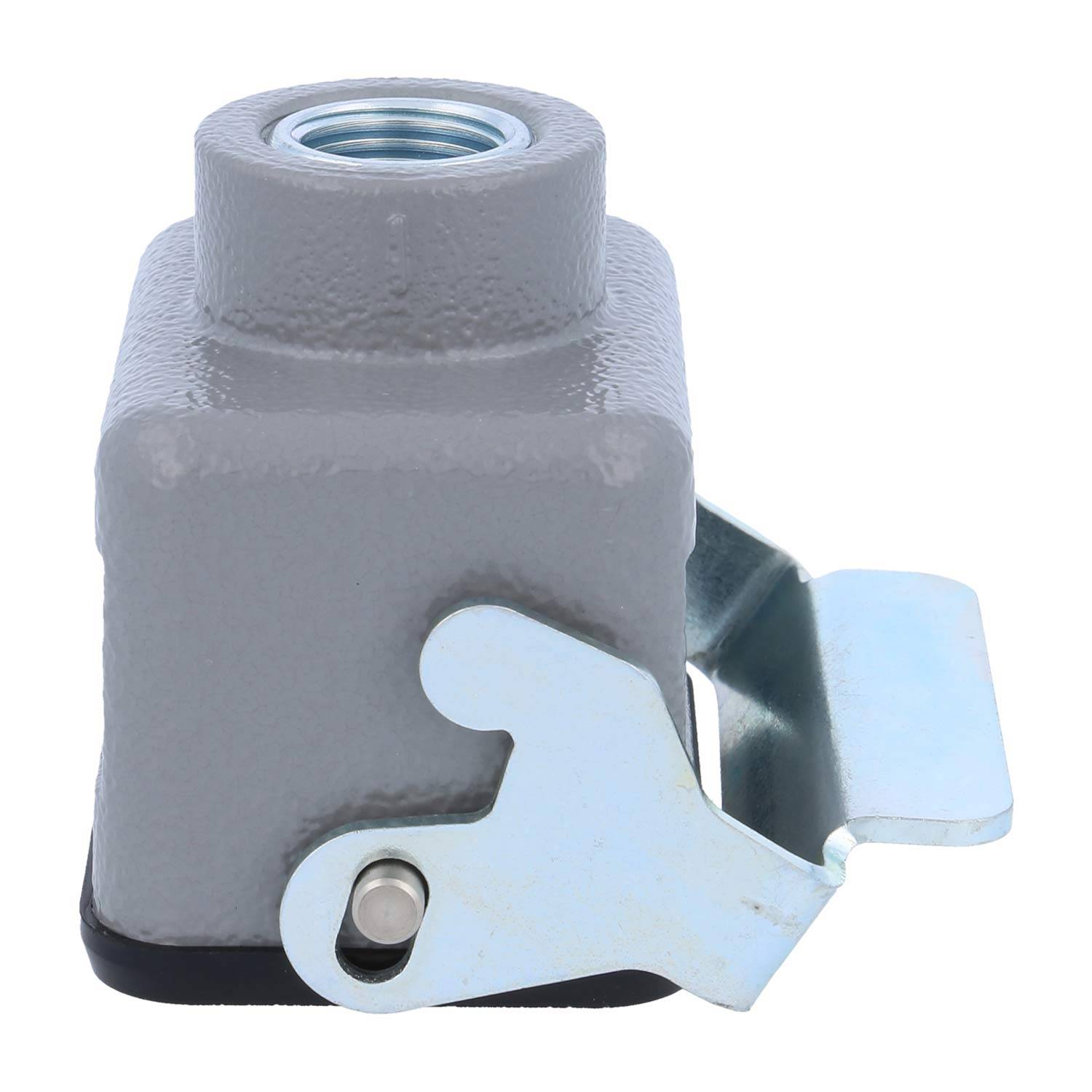 04300061761 HARTING Han 6B Kupplungsgehäuse niedrig, 1xM16 gerader Kabelabgang, mit 1 Längsbügel Verschraubung M16