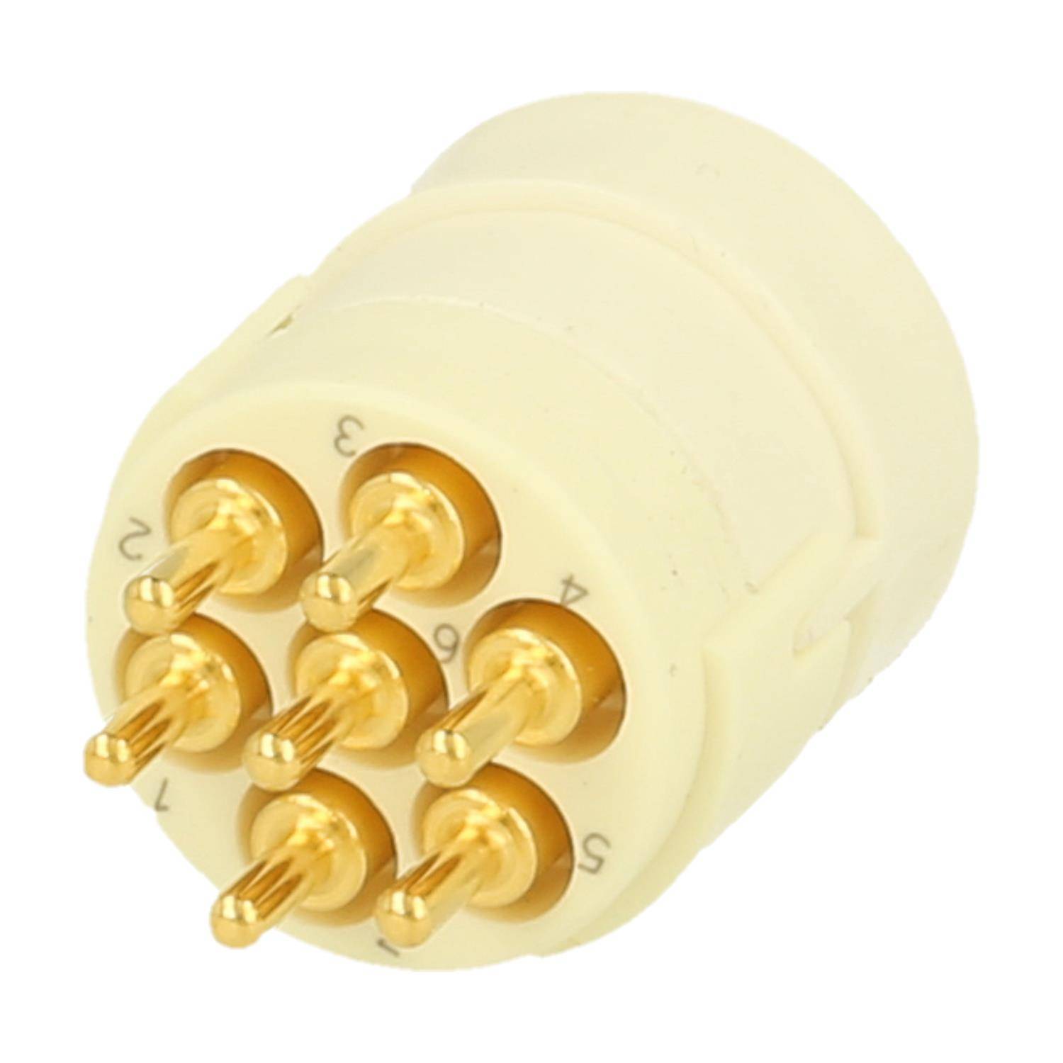 7001907108 HUMMEL M23 Signal Einlöt-Kontakteinsatz Buchse Einlötanschluss, Polzahl 7-polig 300V, 20A, Farbe weiß -