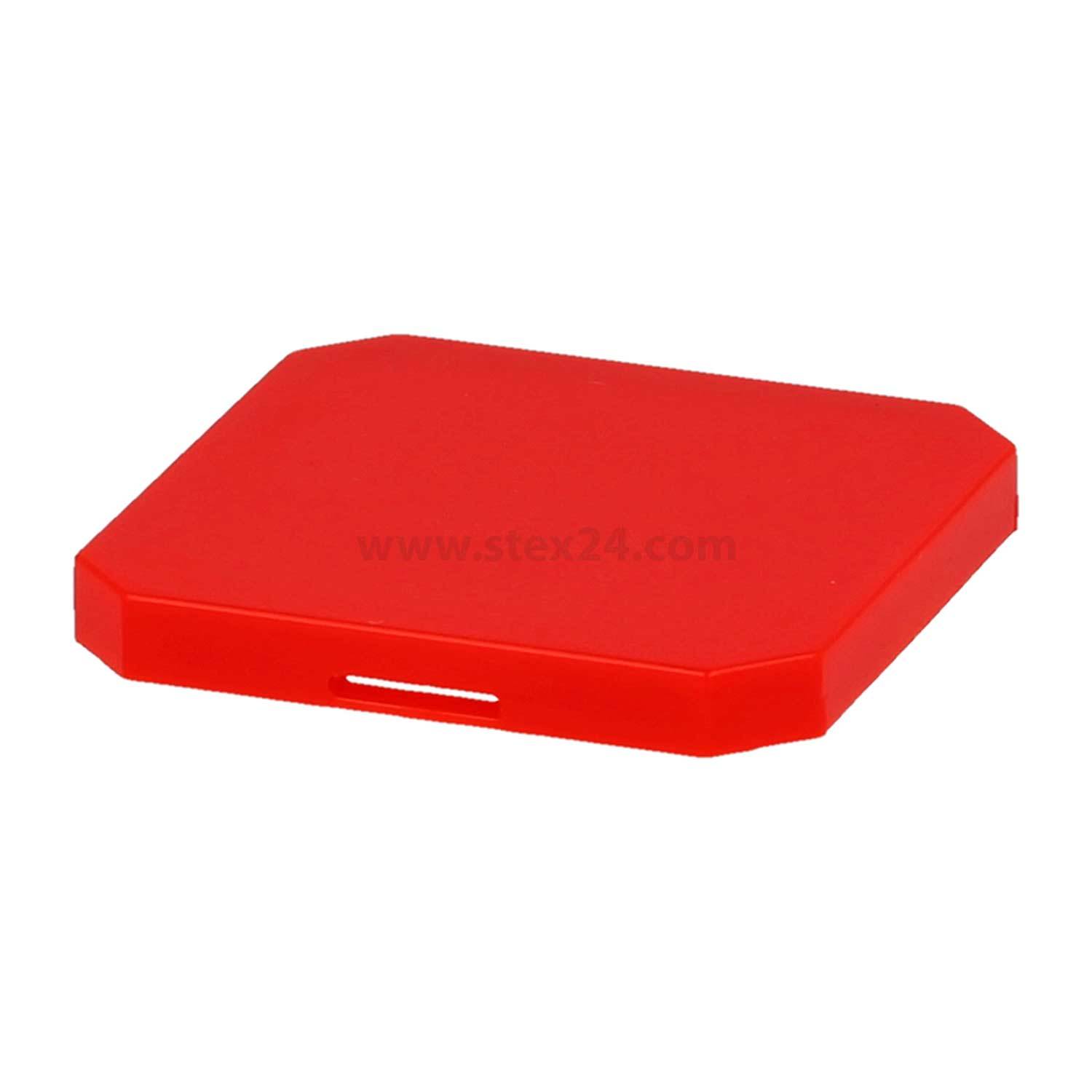 TOKJFGRT Georg Schlegel Tasterkappe, flach gedeckt Farbe rot Ausführung für unbeschriftete Tasten, nicht beleuchtbar -