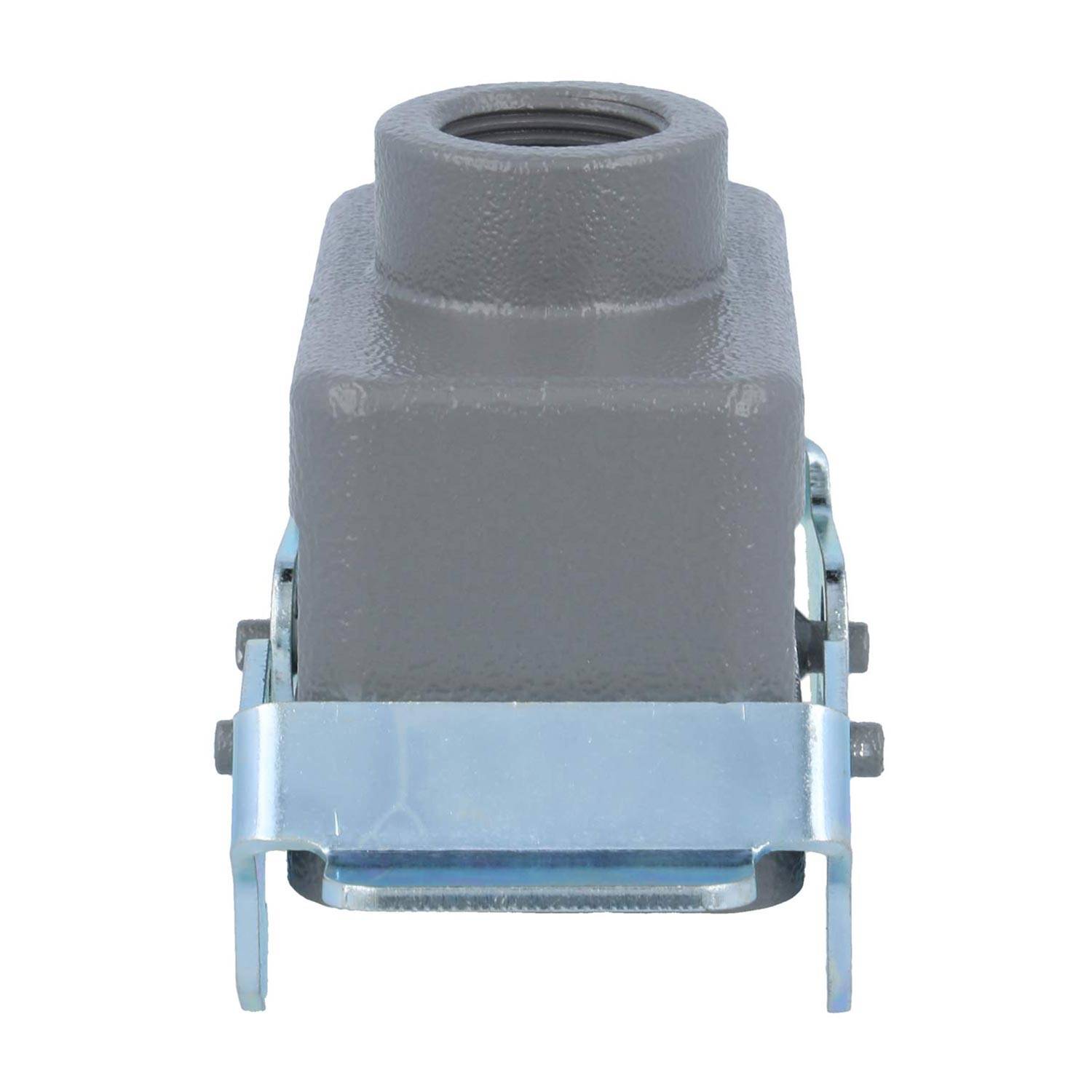 04301101462 HARTING Han 10B Tüllengehäuse niedrig, 1xM20 gerader Kabelabgang, mit 2 Querbügeln Verschraubung M20