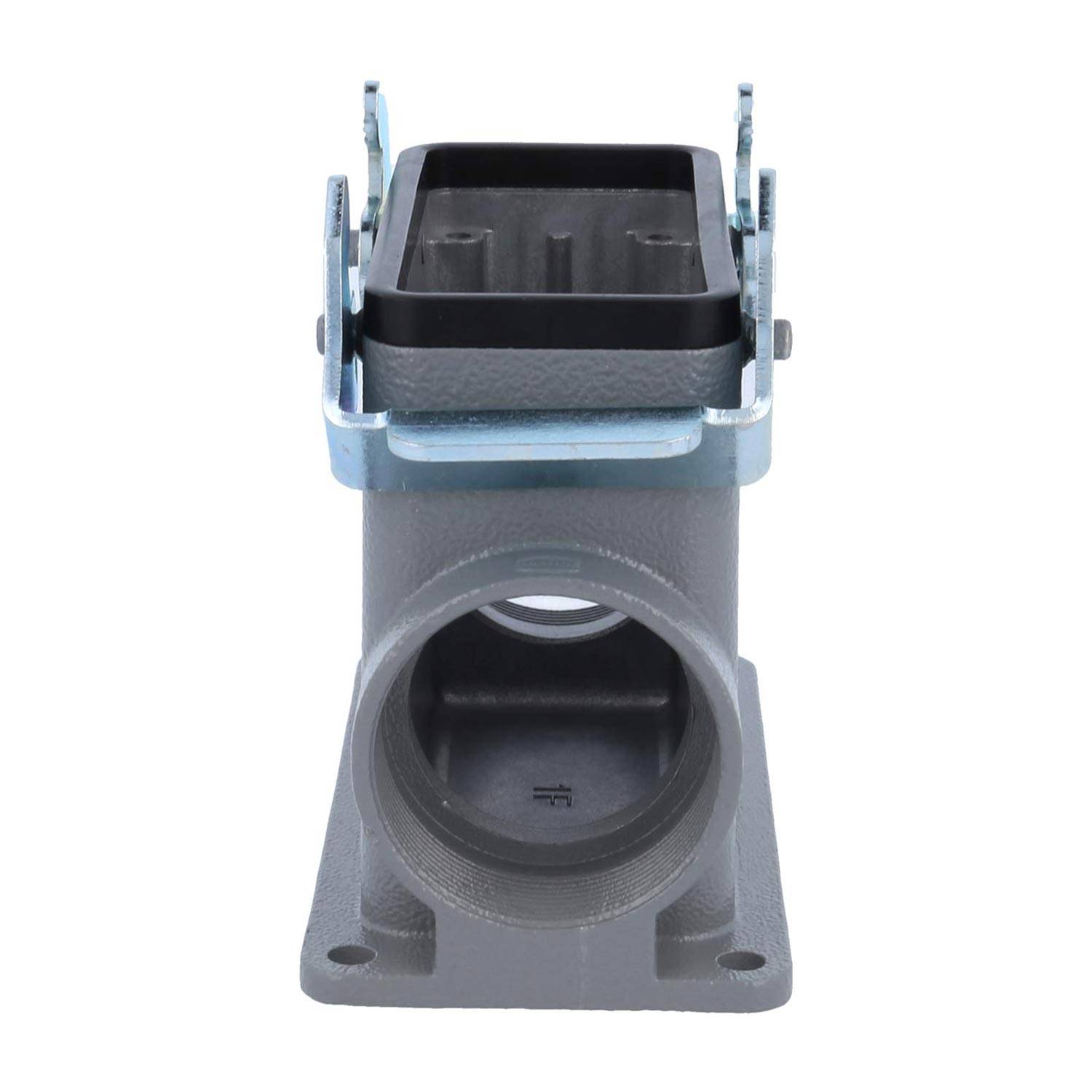 04301160272 HARTING Han 16B Sockelgehäuse hoch, 2xM40 seitlicher Kabelabgang, mit 2 Querbügeln Verschraubung M40