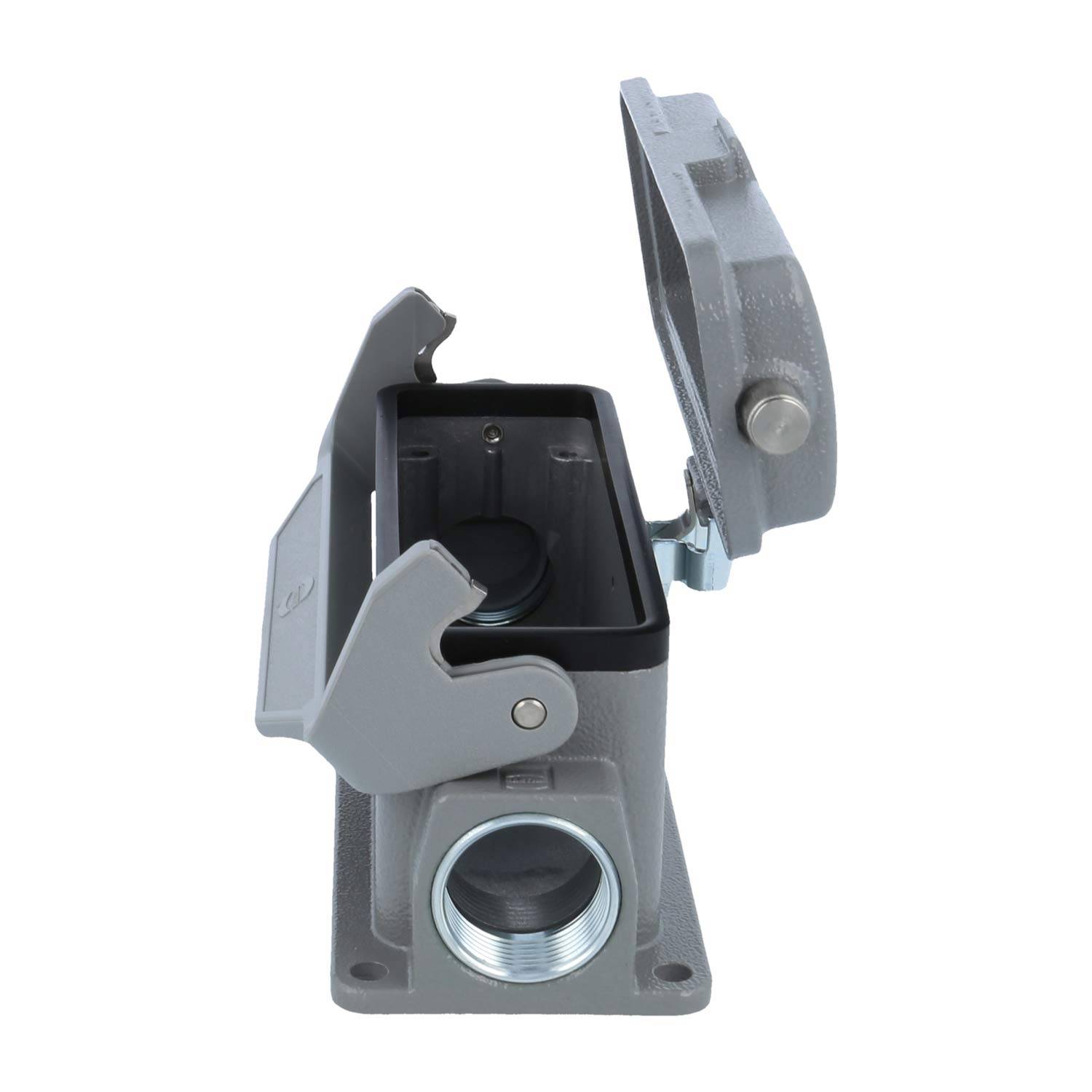 05300242269 HARTING Han 24B Sockelgehäuse niedrig, 1xM25 seitlicher Kabelabgang, mit 1 Längsbügel mit Schutzkappe