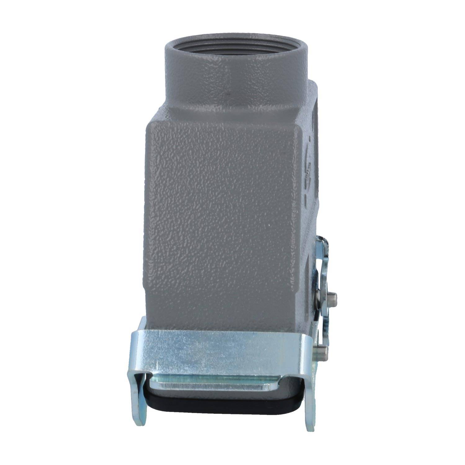 04300160763 HARTING Han 16B Kupplungsgehäuse hoch, 1xM40 gerader Kabelabgang, mit 2 Querbügeln Verschraubung M40