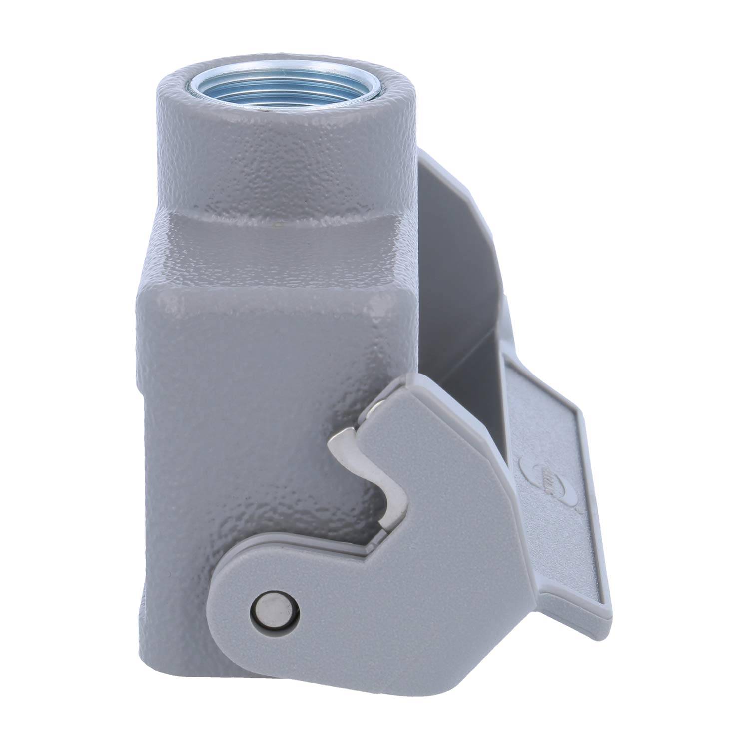 05200161760 HARTING Han 16A Kupplungsgehäuse niedrig, 1xM20 gerader Kabelabgang, mit 1 Längsbügel Verschraubung M20