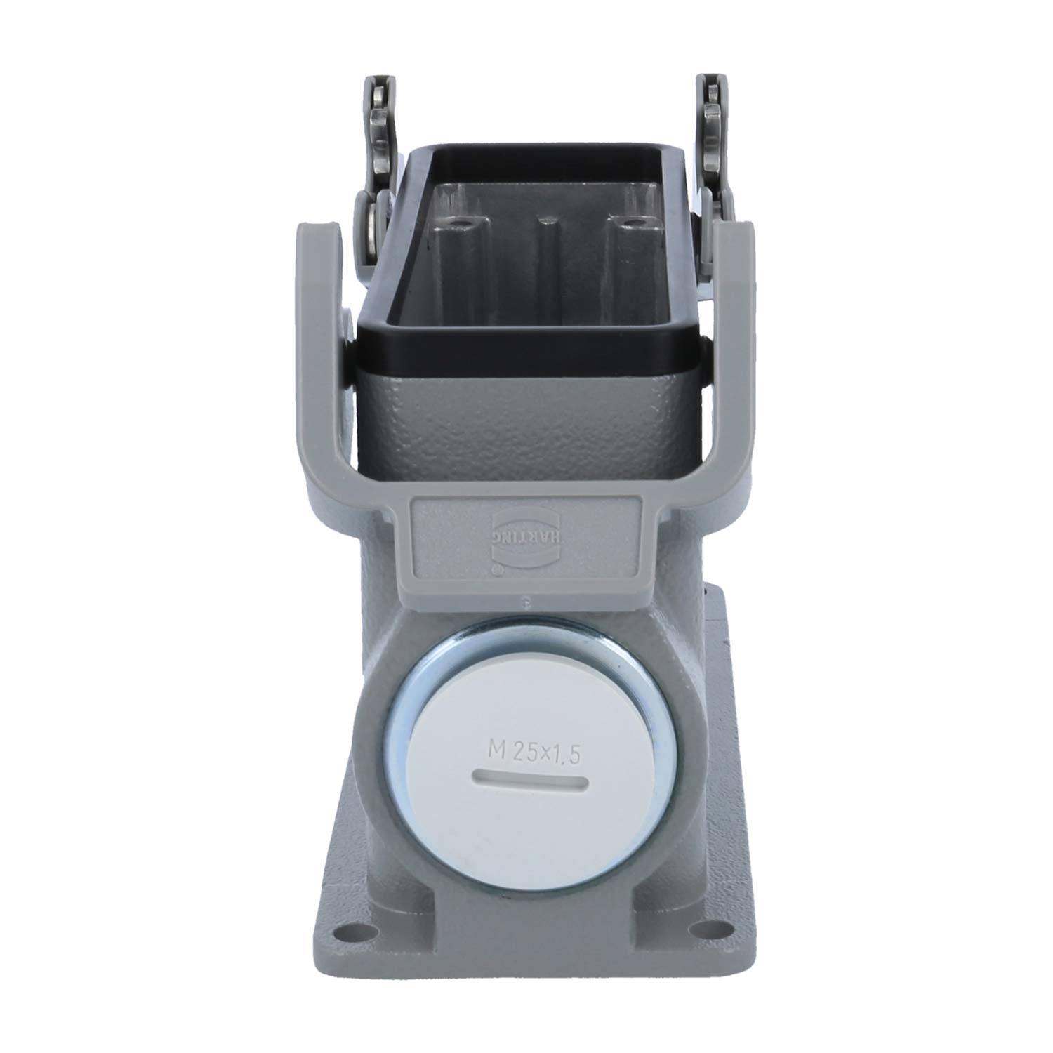 05300240263 HARTING Han 24B Sockelgehäuse hoch, 1xM25 seitlicher Kabelabgang, mit 2 Querbügeln Verschraubung M25