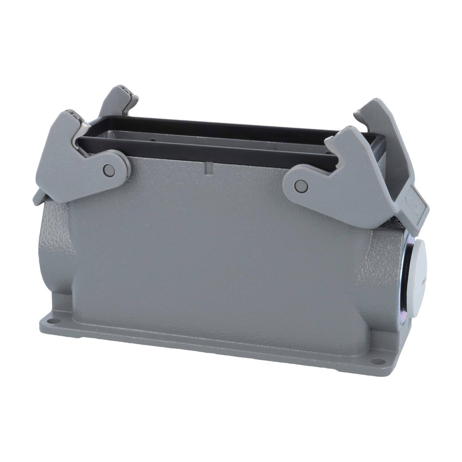 05300240263 HARTING Han 24B Sockelgehäuse hoch, 1xM25 seitlicher Kabelabgang, mit 2 Querbügeln Verschraubung M25