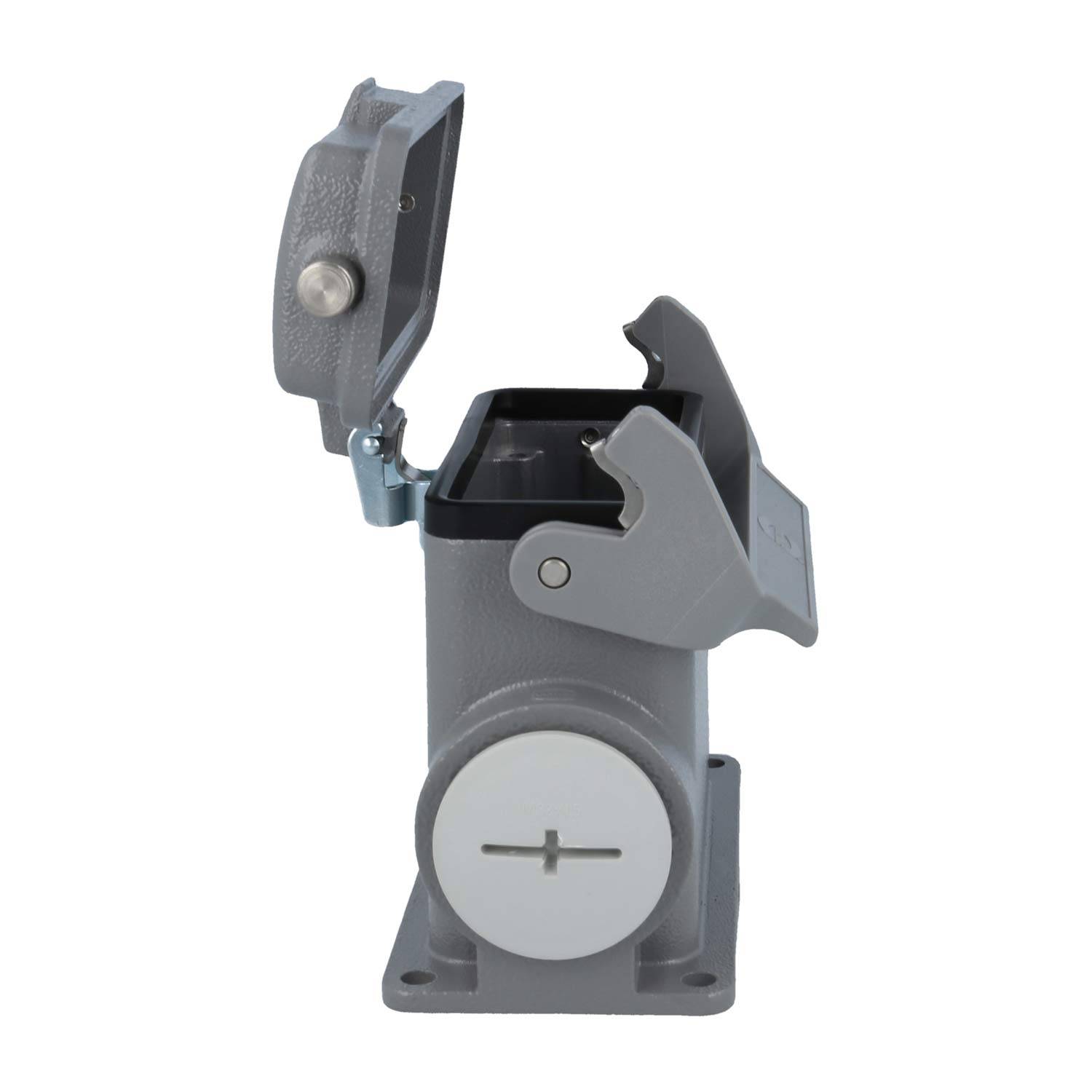 05300162271 HARTING Han 16B Sockelgehäuse hoch, 1xM32 seitlicher Kabelabgang, mit 1 Längsbügel mit Schutzkappe Metall -