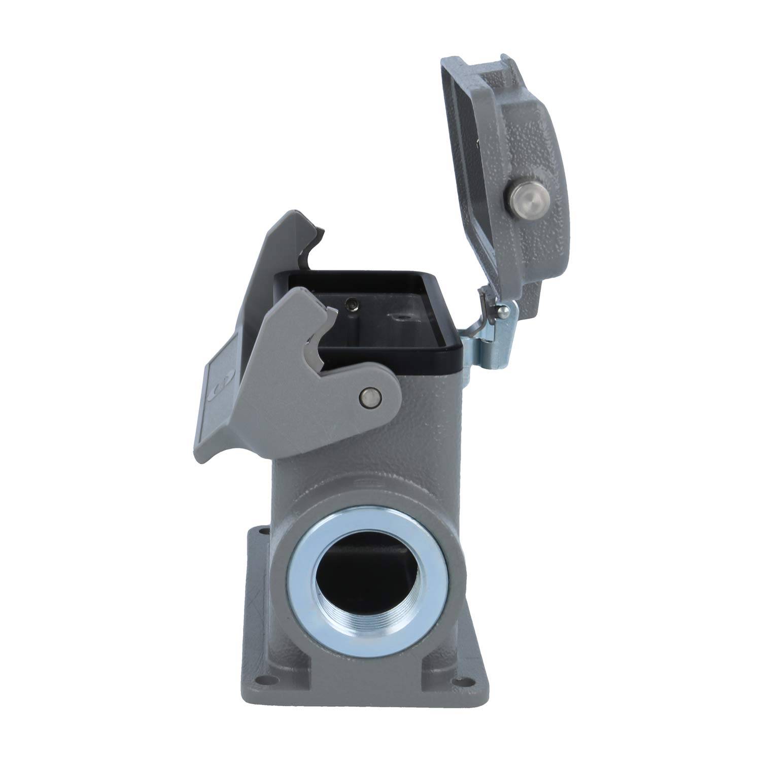 05300162270 HARTING Han 16B Sockelgehäuse hoch, 1xM25 seitlicher Kabelabgang, mit 1 Längsbügel mit Schutzkappe Metall -