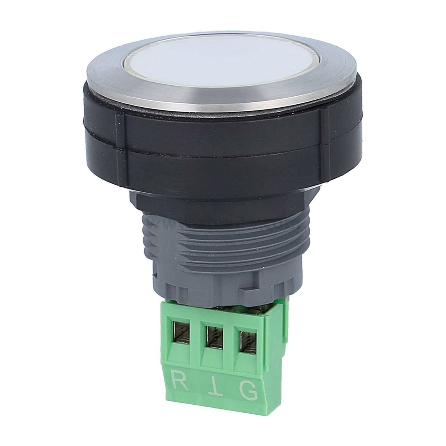 KRJVAL_230R_G Georg Schlegel LED-Meldeleuchte 2-farbig, für 230V beleuchtbar, rund, KOMBITAST-R-JUWEL Schraubanschluss,