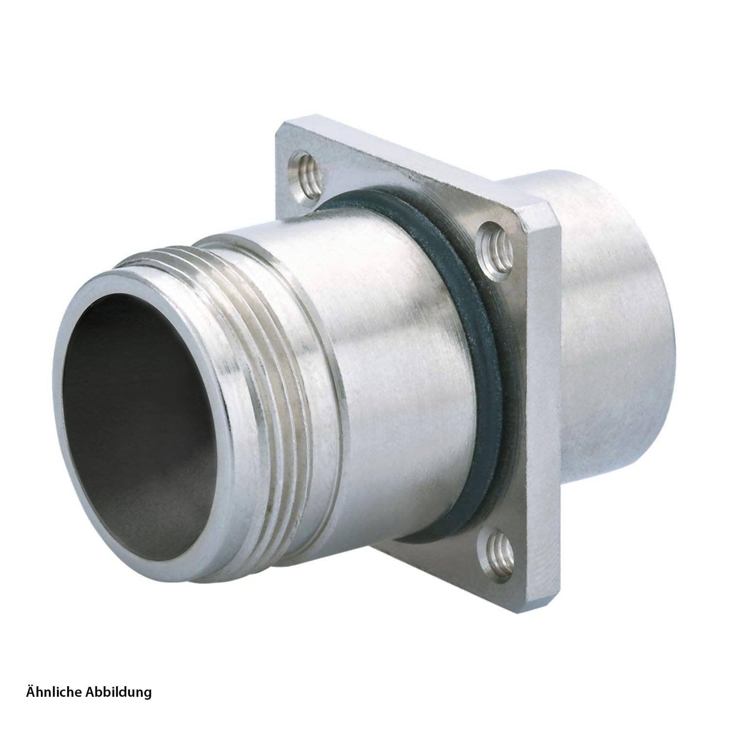 7845000000 HUMMEL M16 Gerätesteckverbinder gerade Hinterwand Farbe silber - 1Stück