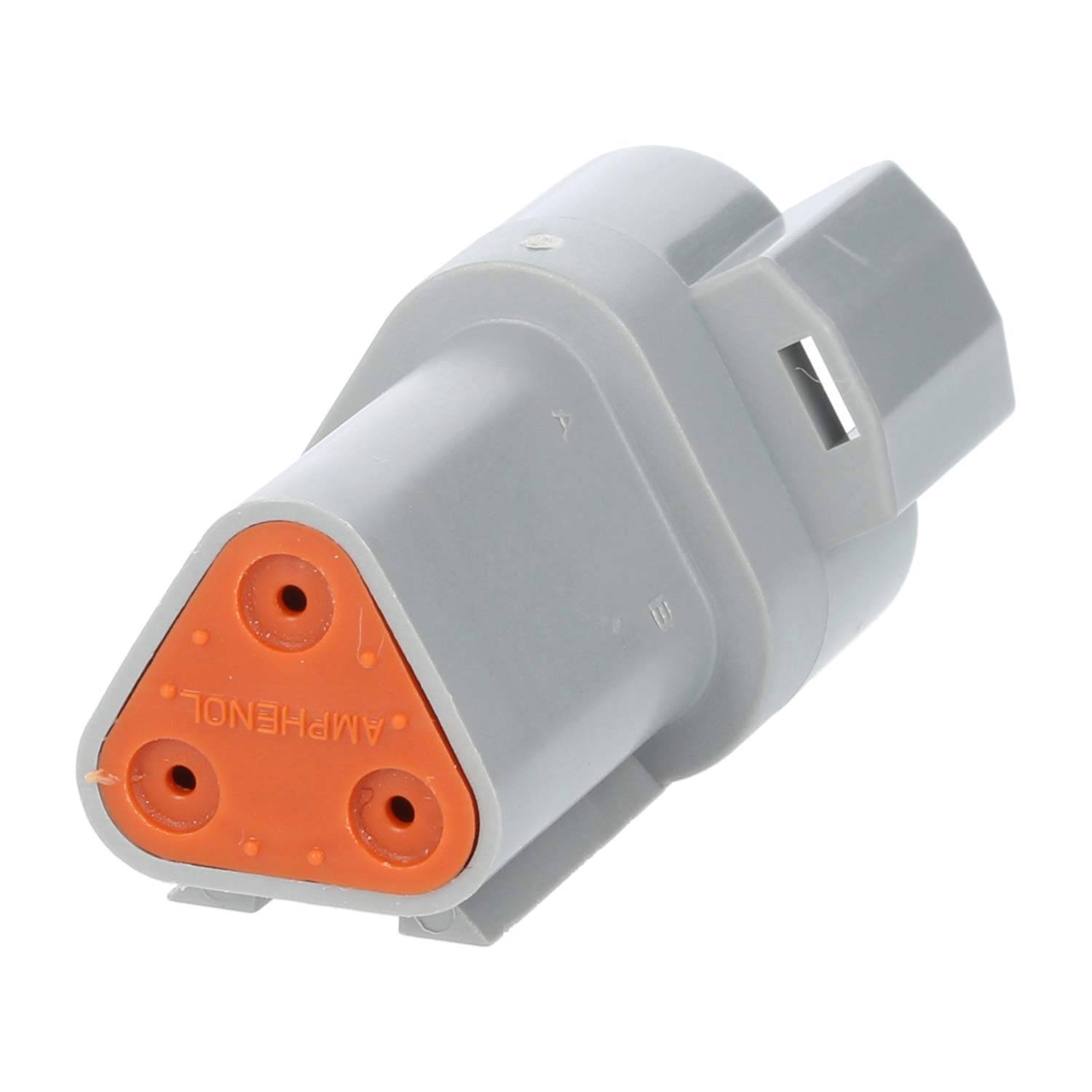 AT04-3P Amphenol AS-3SM 107 Kabelstecker AT-Serie Stift, 3-polig, Crimpanschluss Isolationsdurchmesser 2,24mm - 3,68mm,