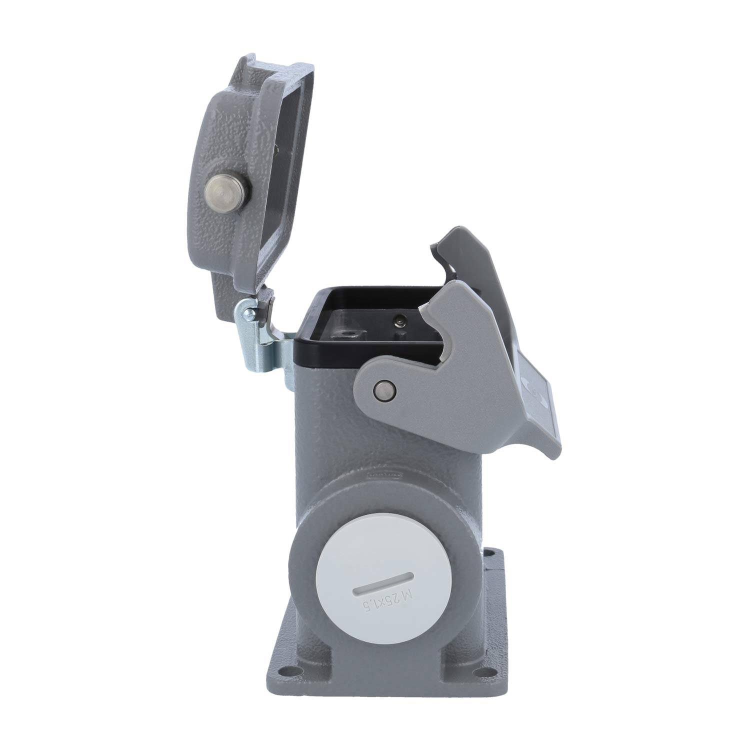 05300102268 HARTING Han 10B Sockelgehäuse niedrig, 1xM20 seitlicher Kabelabgang, mit 1 Längsbügel mit Schutzkappe