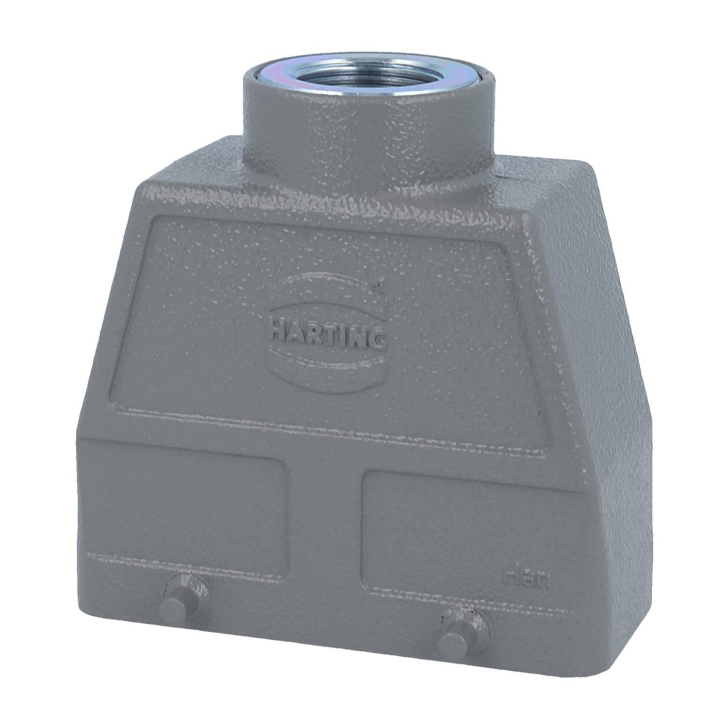 05300160460 HARTING Han 16B Tüllengehäuse hoch, 1xM25 gerader Kabelabgang, für 2 Bügel (am Unterteil) Verschraubung M25