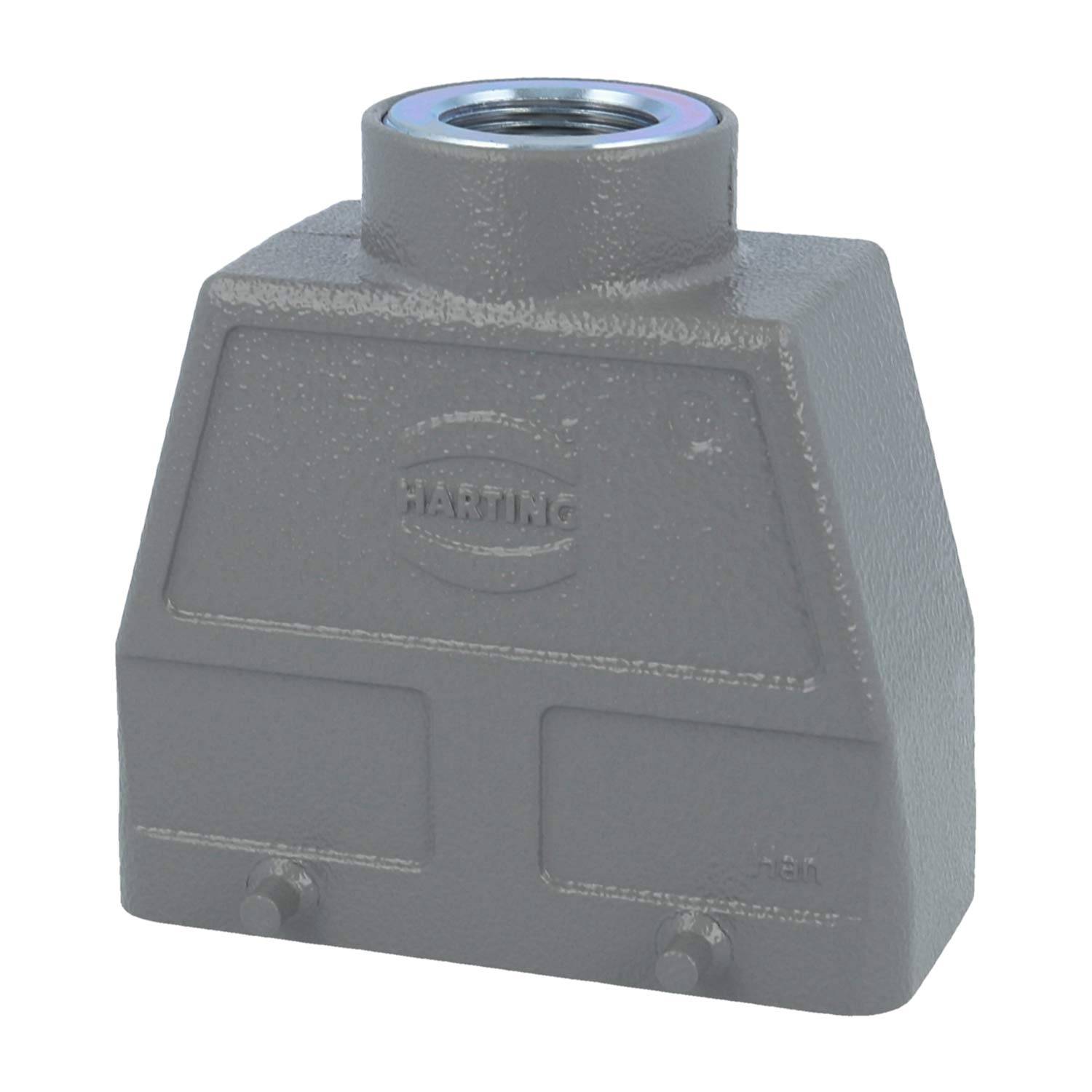 05300160460 HARTING Han 16B Tüllengehäuse hoch, 1xM25 gerader Kabelabgang, für 2 Bügel (am Unterteil) Verschraubung M25