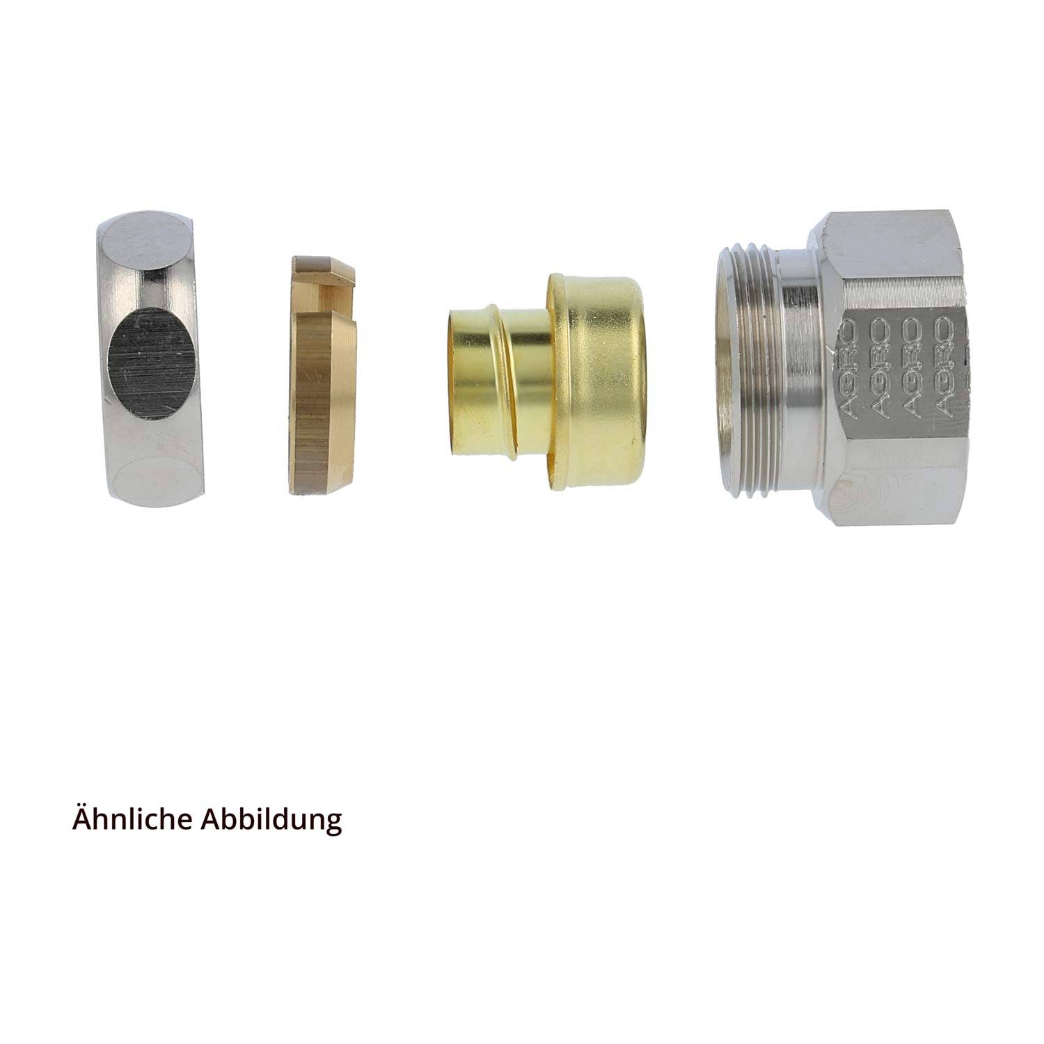 US2-M Metallverschraubung gerade Gewinde M10x1 für Schlauch-Außendurchmesser 10,0mm für Schlauch-Innendurchmesser 7,0mm