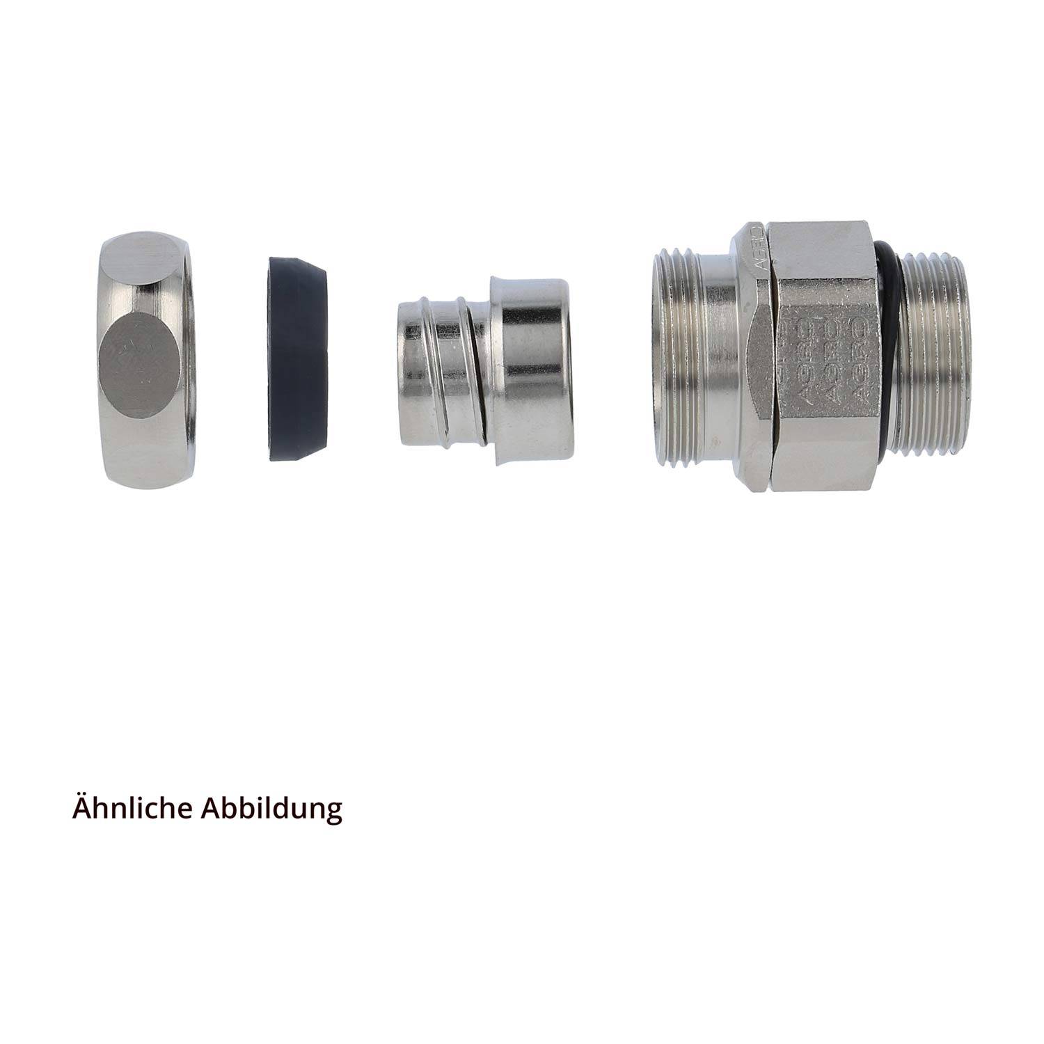 USDR-M Metallverschraubung gerade Gewinde M12x1,5 für Schlauch-Außendurchmesser 10,0mm für Schlauch-Innendurchmesser