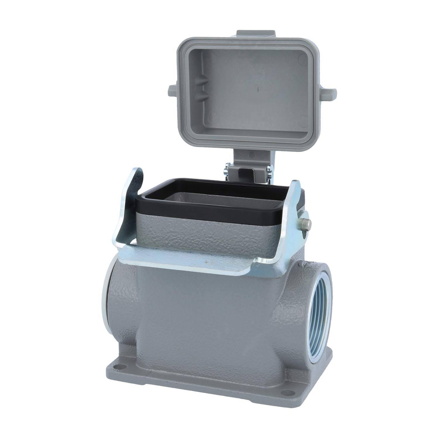 04300060273 HARTING Han 6B Sockelgehäuse hoch, 1xM32 seitlicher Kabelabgang, mit 1 Längsbügel mit Schutzkappe