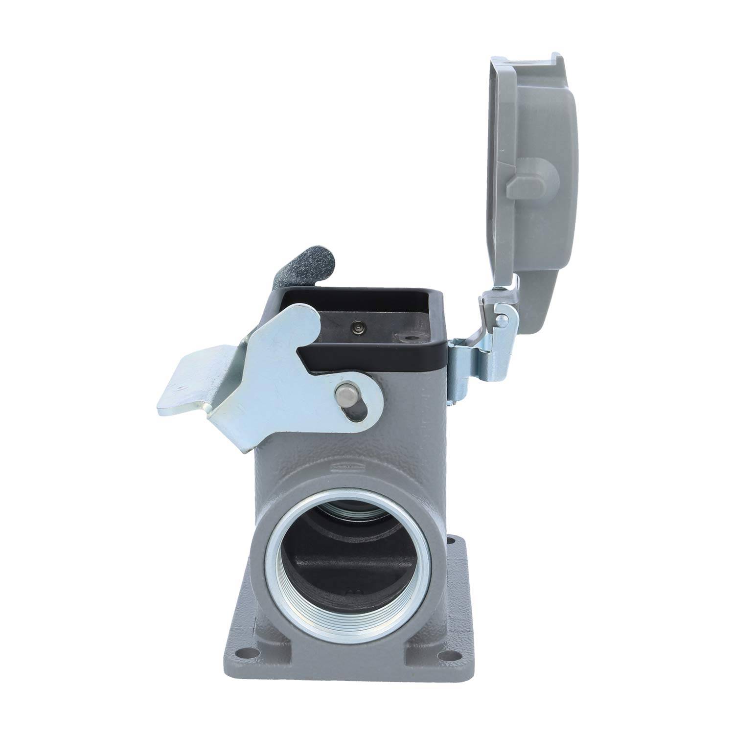 04300060273 HARTING Han 6B Sockelgehäuse hoch, 1xM32 seitlicher Kabelabgang, mit 1 Längsbügel mit Schutzkappe