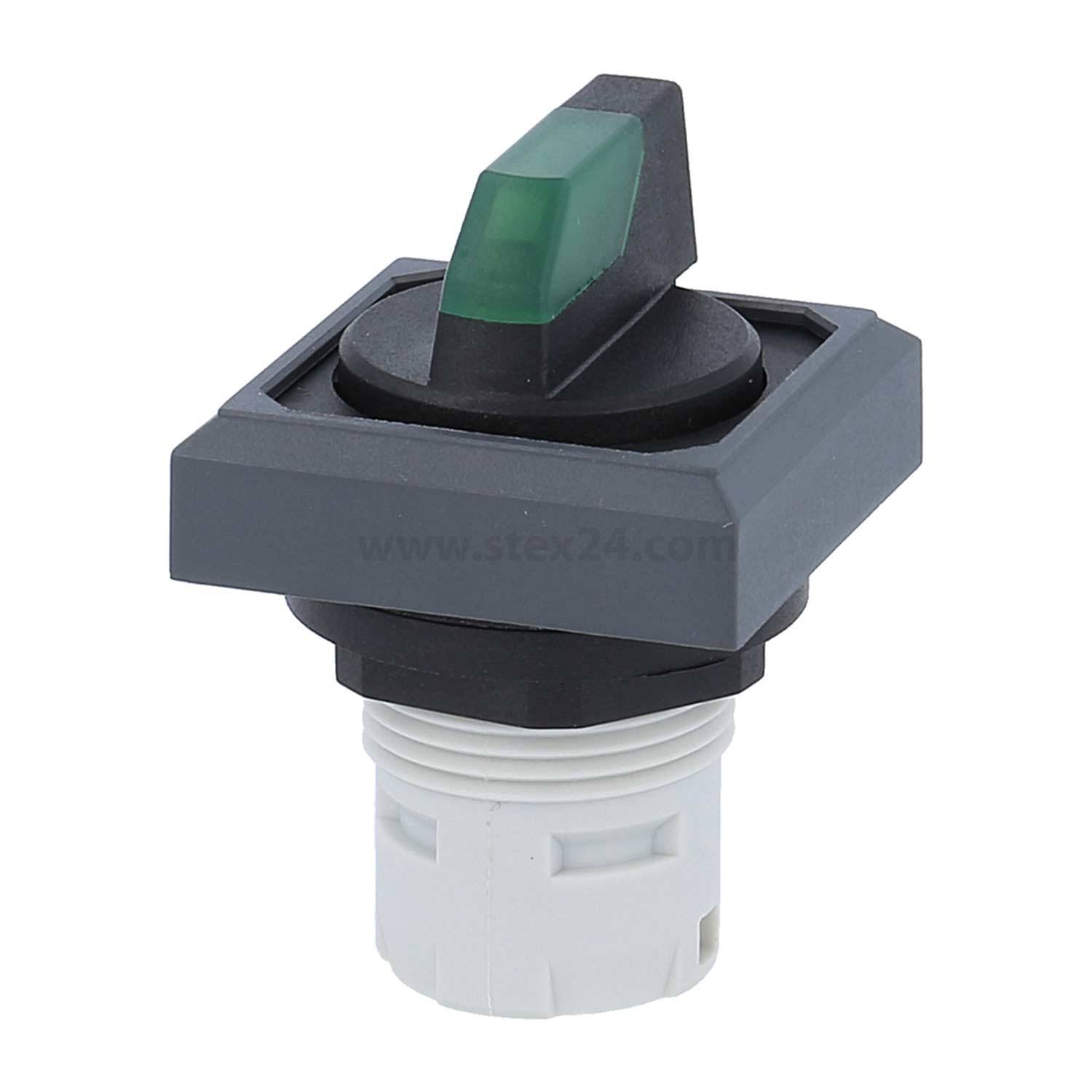 OKWCL_GN Georg Schlegel Leucht-Wahlschalter links rastend, rechts tastend beleuchtbar, quadratisch, OKTRON Beleuchtbar: